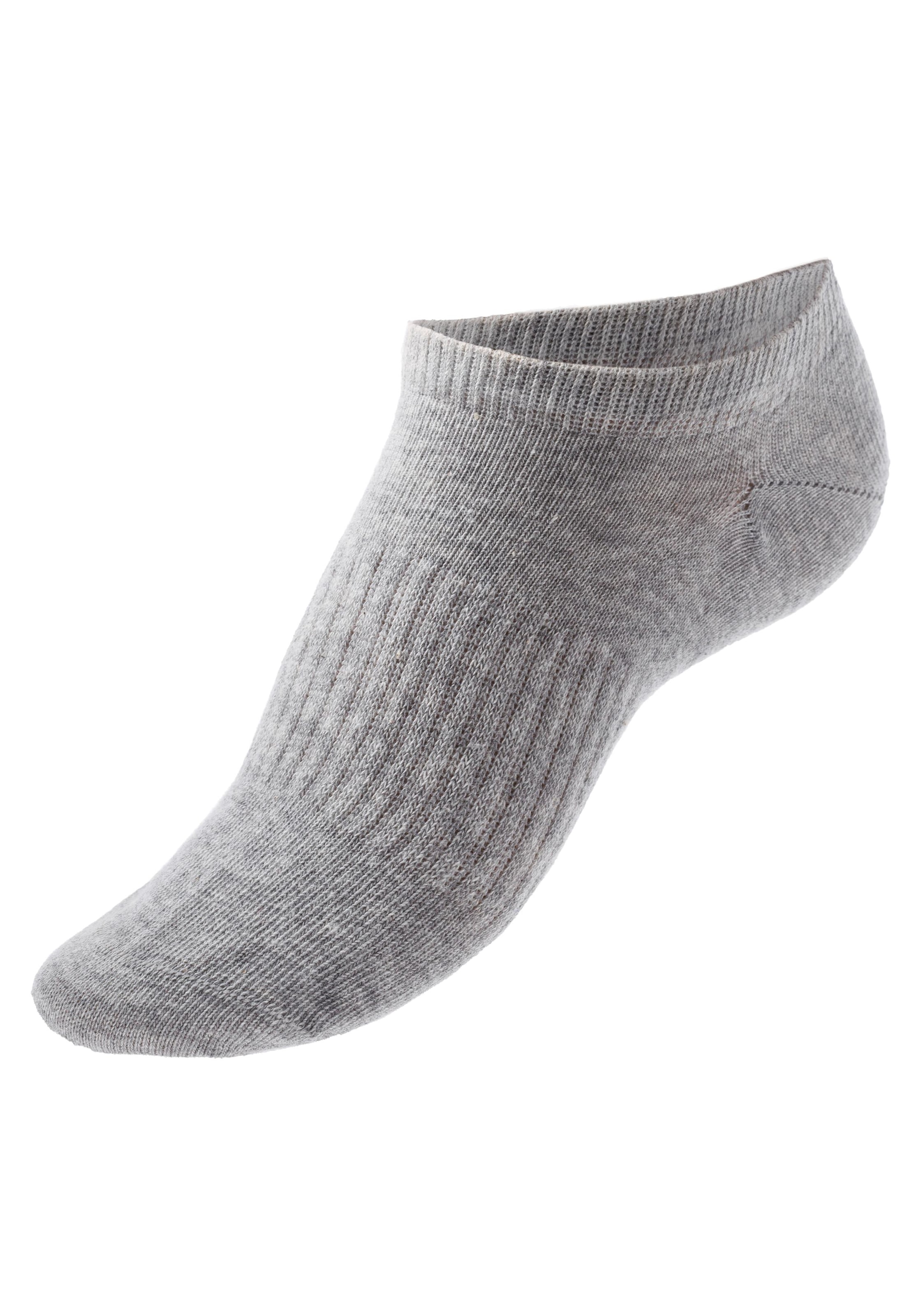 LASCANA ACTIVE Sneakersocken, (Set, 7 Paar), mit Mittelfußgummi