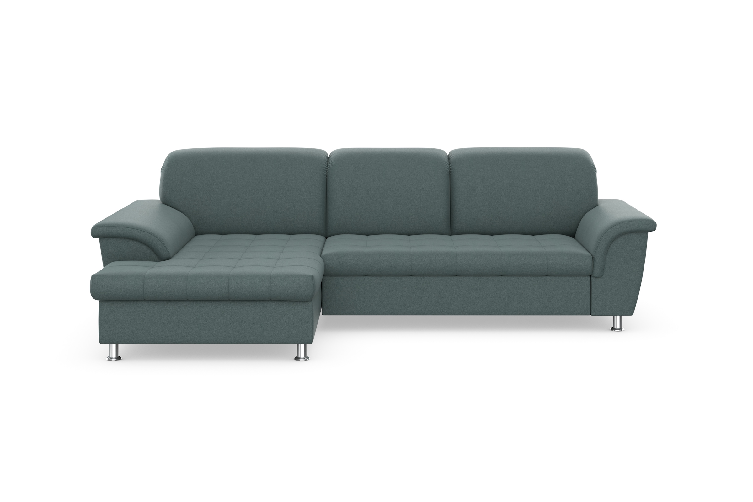 DOMO collection Ecksofa Franzi, wahlweise mit Bettfunktion, Bettkasten und Kopfteilverstellung