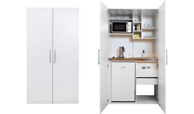 RESPEKTA Miniküche, mit Kochplatten, Kühlschrank und Mikrowelle kaufen