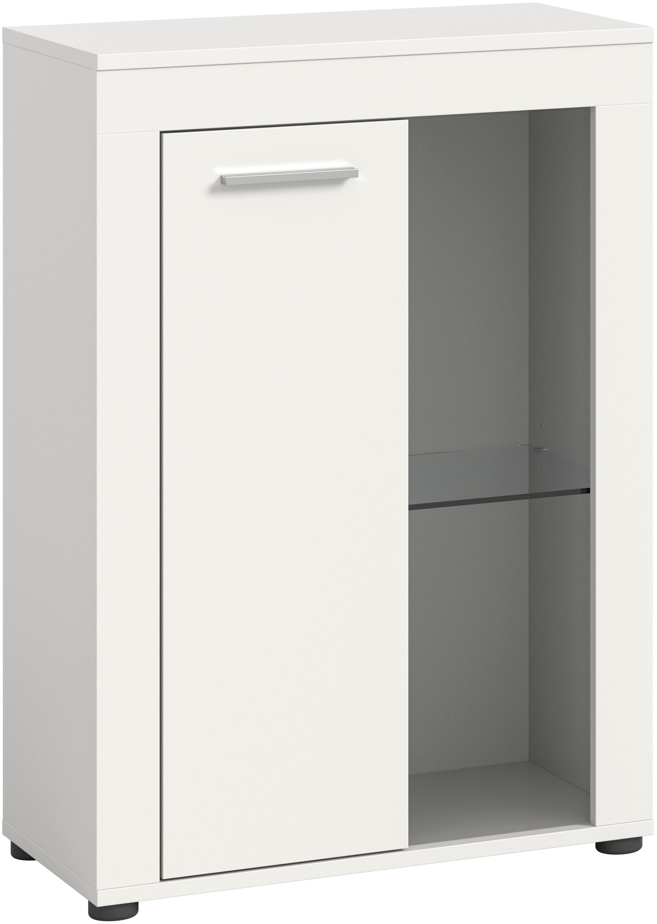 INOSIGN Vitrine »Aosta, Breite 60 cm, stehend oder hängend, in verschiedenen Farben«, Türanschlag wechselbar, 1 Glaseinlegeboden, Hängeeitrine, Standvitrine