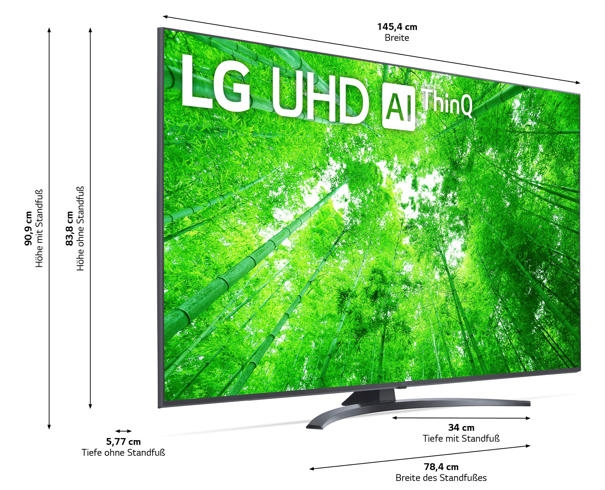 LG LCD-LED Fernseher »65UQ81009LB«, 4K Ultra HD, Smart-TV