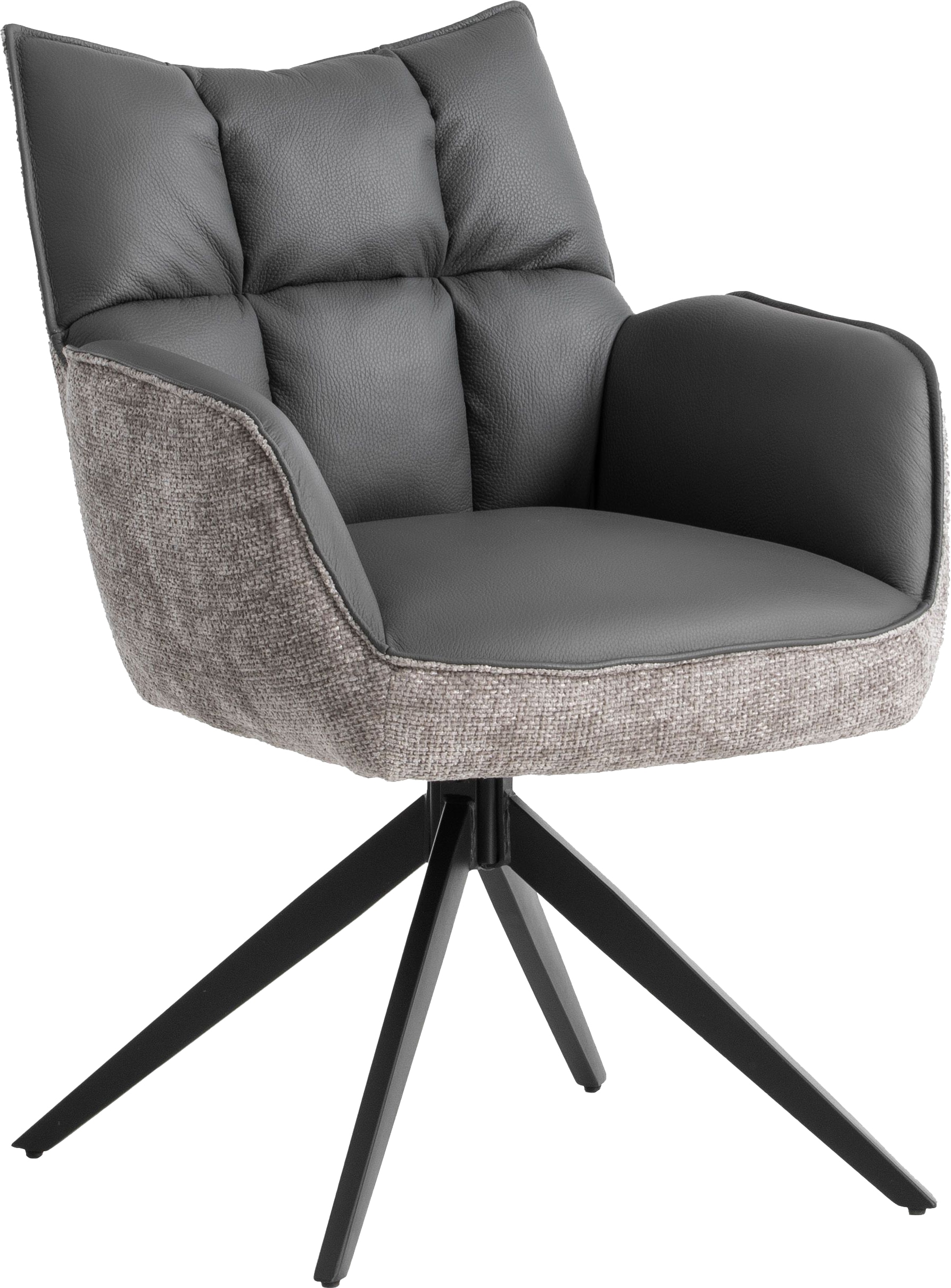 Home affaire Esszimmerstuhl »Newton, TOPSELLER!«, (Set), 2 St., Leder, Federkern im Sitz, 180 Grad Drehfunktion