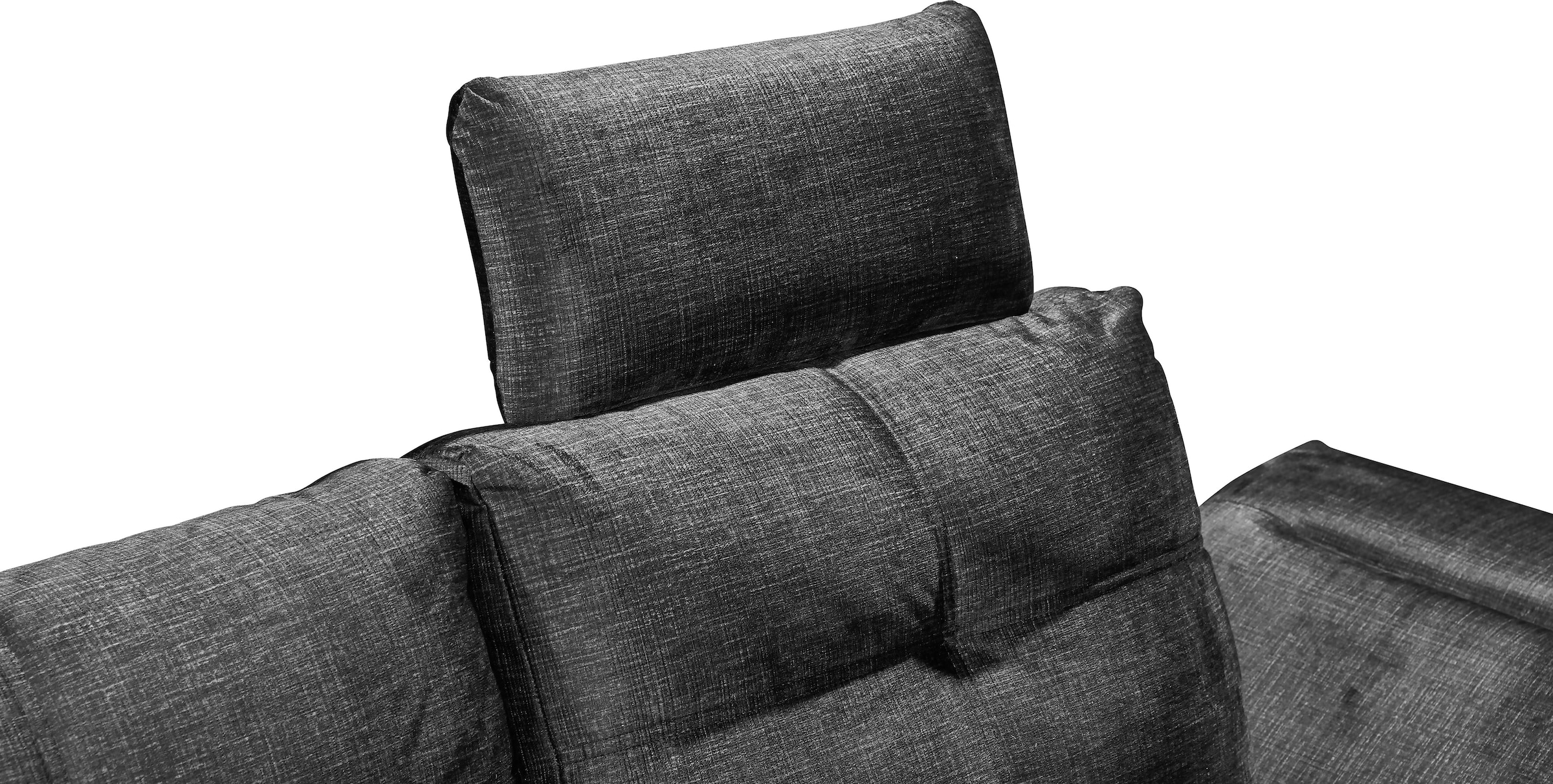 ED EXCITING DESIGN Ecksofa »Alija L-Form« mit Bettfunktion, Armteilverstellung & Kopfstützen