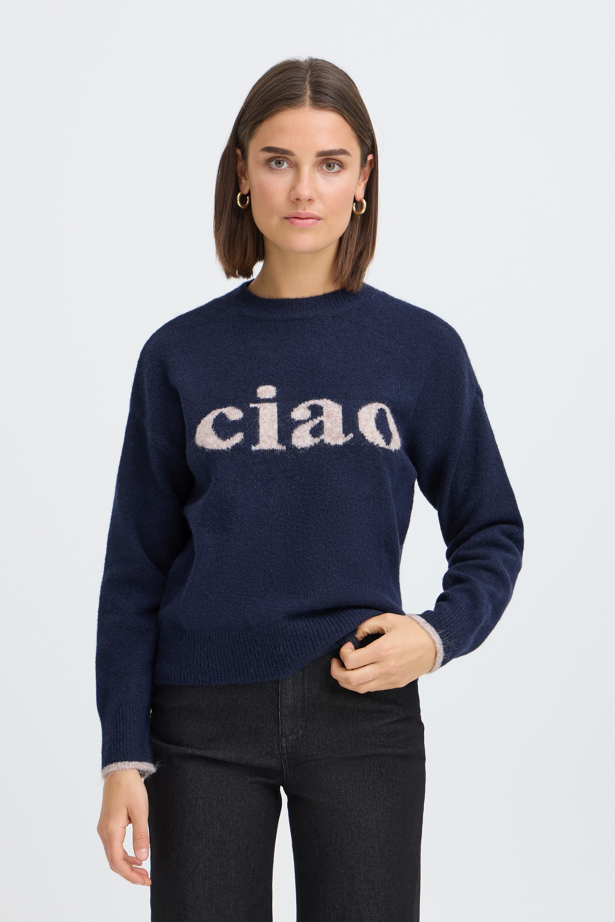 fransa Strickpullover »Damen Langarm FRFLORENCE«