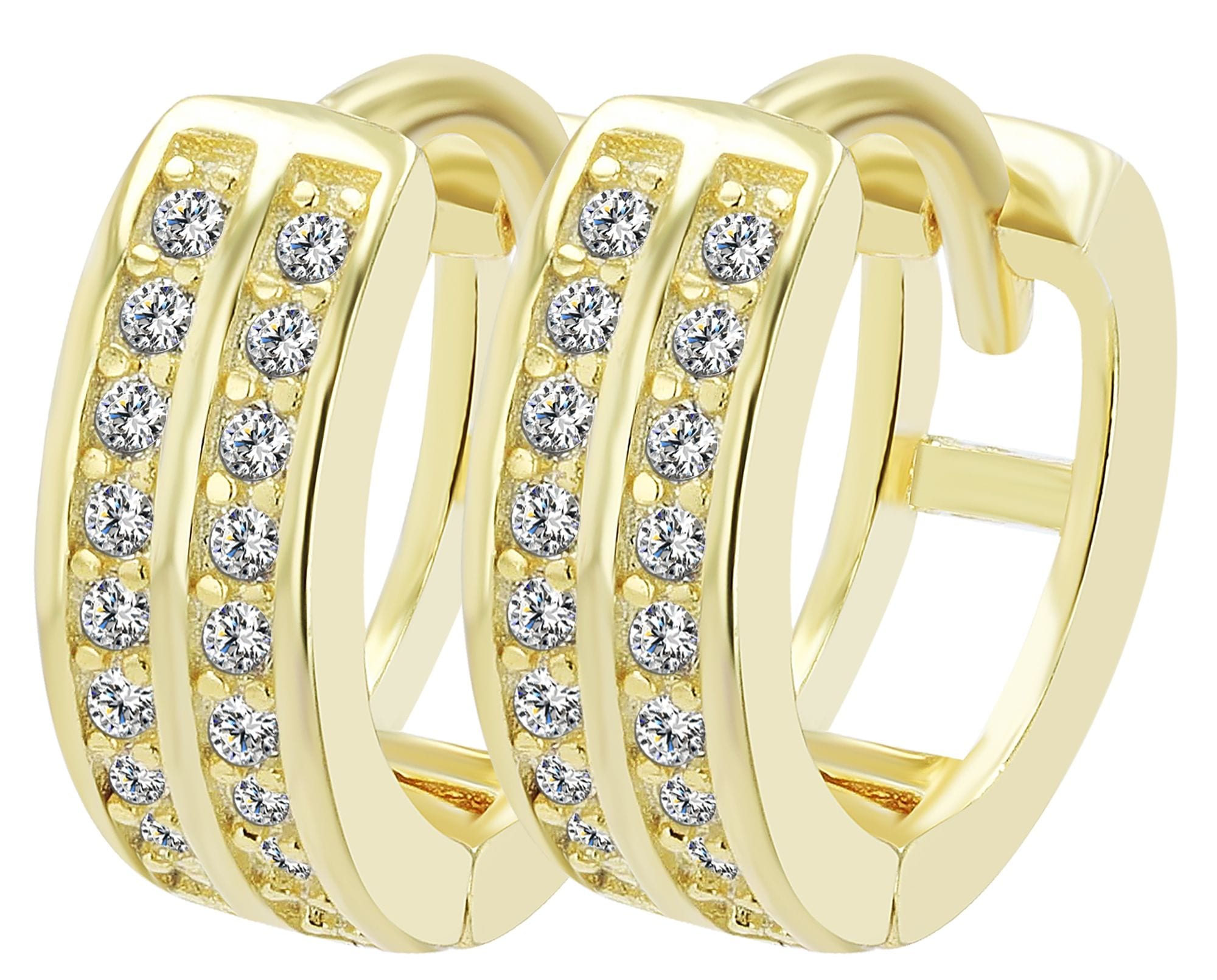 Adelia´s Paar Creolen »Damen Ohrringe ¿ Klappcreole aus 925 Silber«