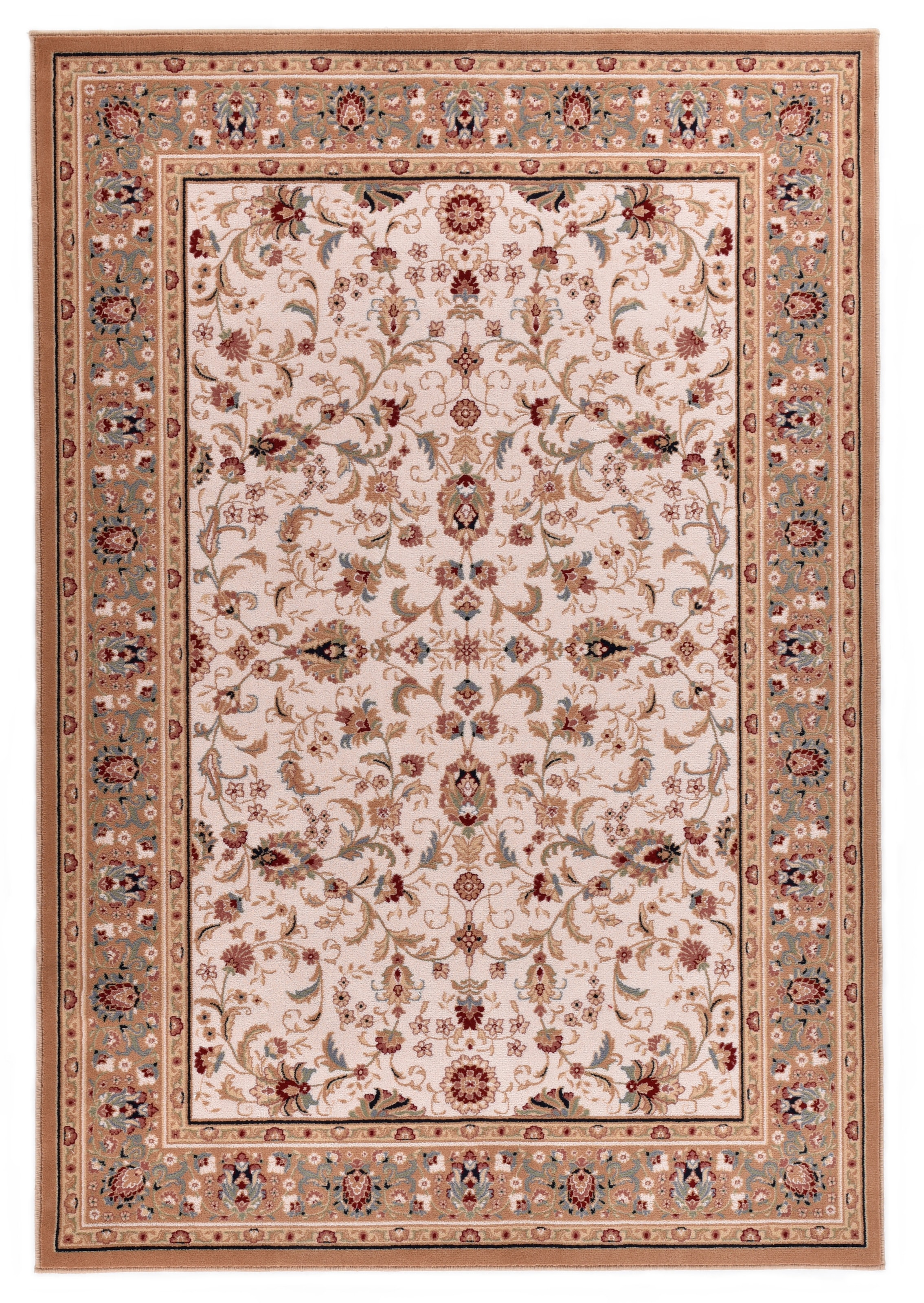 THEKO Wollteppich »Dolna - 808« rechteckig 10 mm Höhe Kurzflor, reine Wolle, Orient-Optik, auch in rund, Wohnzimmer