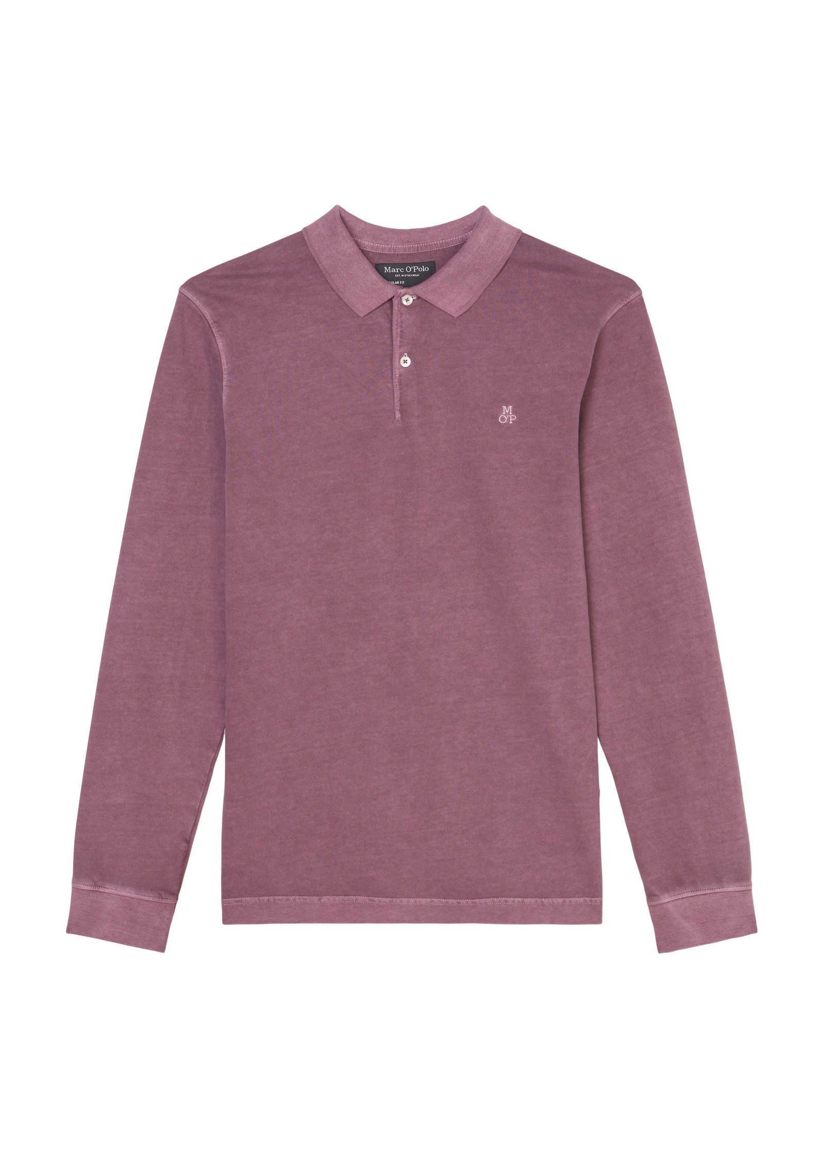 Marc O'Polo Langarm-Poloshirt, im Washed-Look