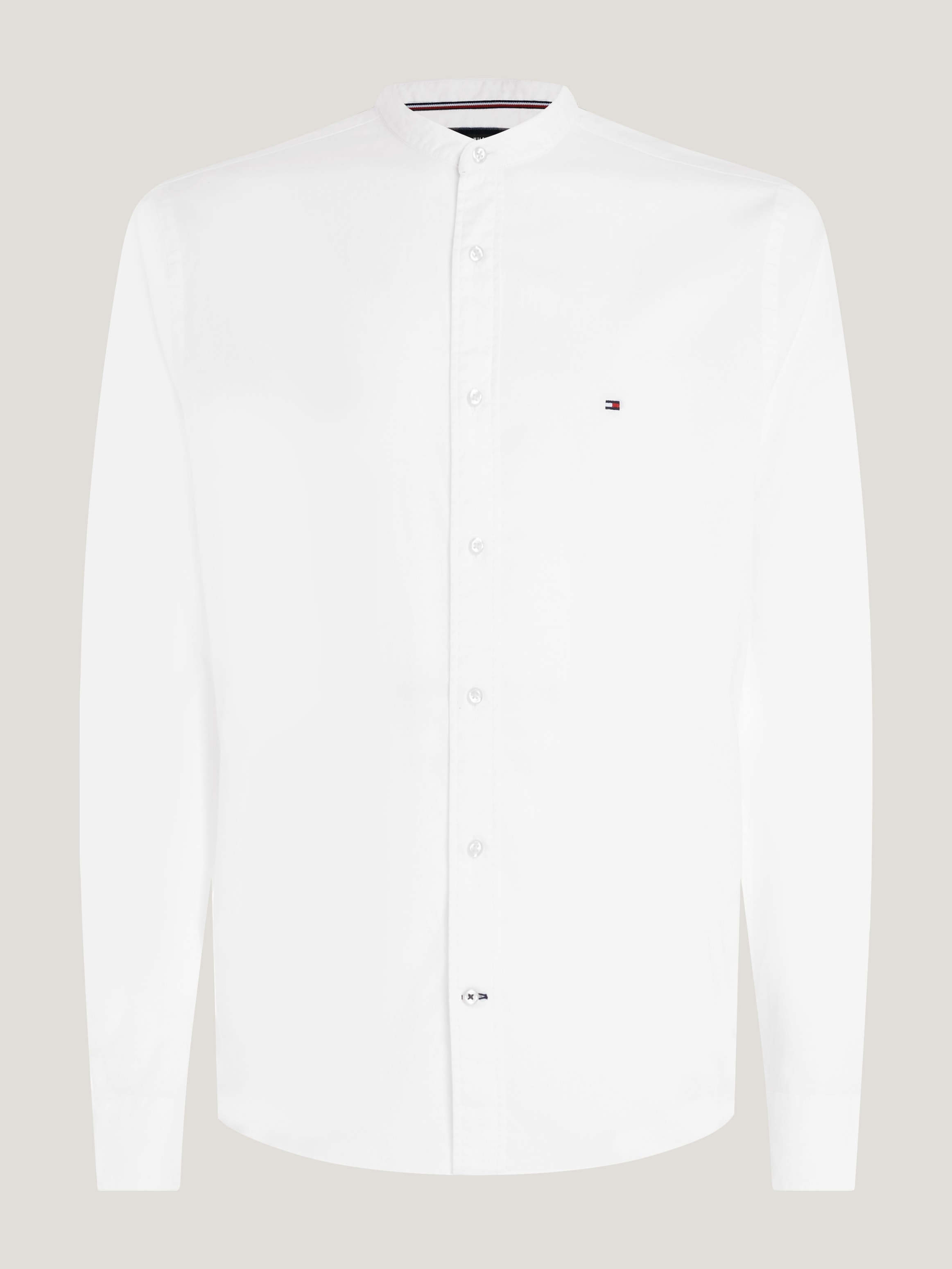 Tommy Hilfiger Langarmhemd »NATURAL SOFT SOLID MAO RF SHIRT«, mit modischem Mao Hemdkragen