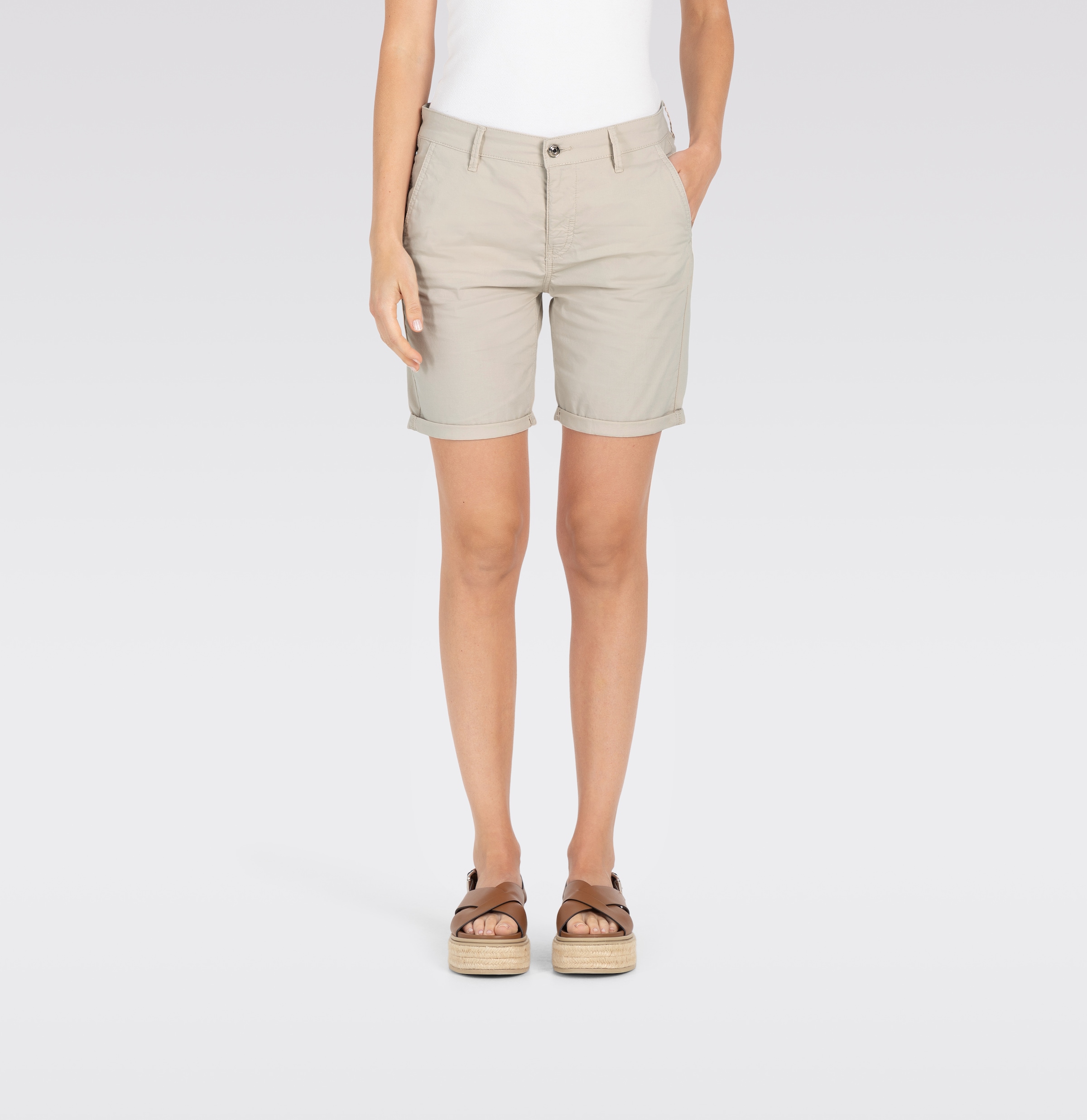 MAC Chinoshorts »Chino-Shorts«  Sommerhose Krempelbare  Shorts