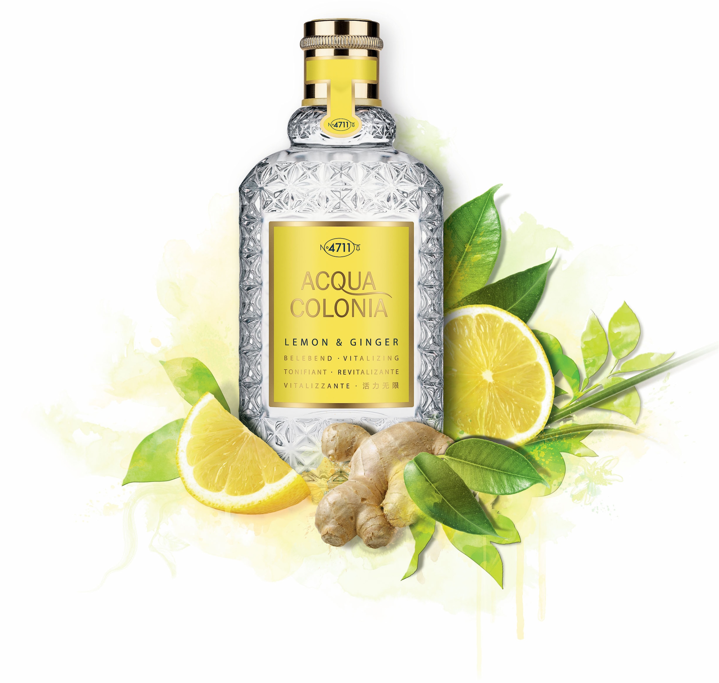 4711 Eau de Cologne »4711 Acqua Colonia LEMON & GINGER EAU DE COLOGNE NATURAL SPRAY 100 ML«, (Packung, 1 tlg.)