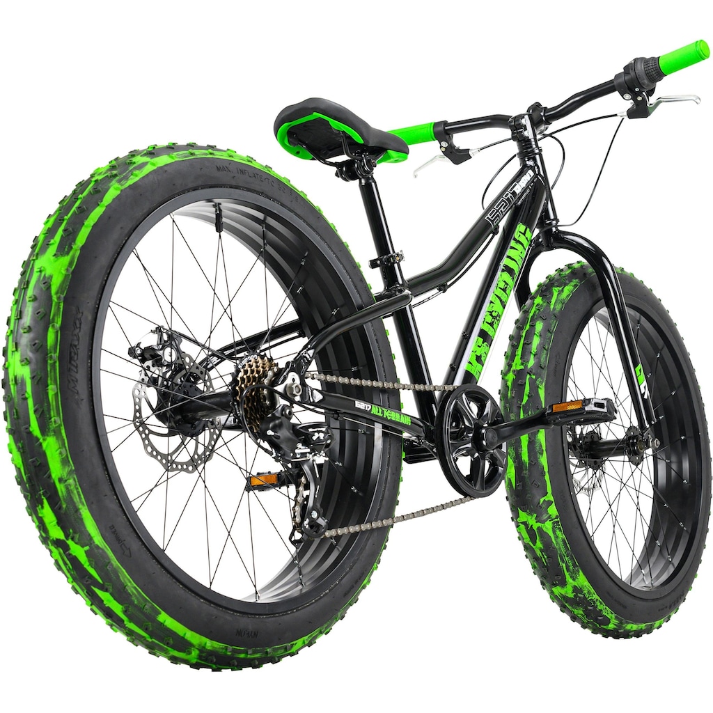 KS Cycling Fatbike »Crusher 6217«, 7 Gang, Shimano, Tourney Schaltwerk, Kettenschaltung