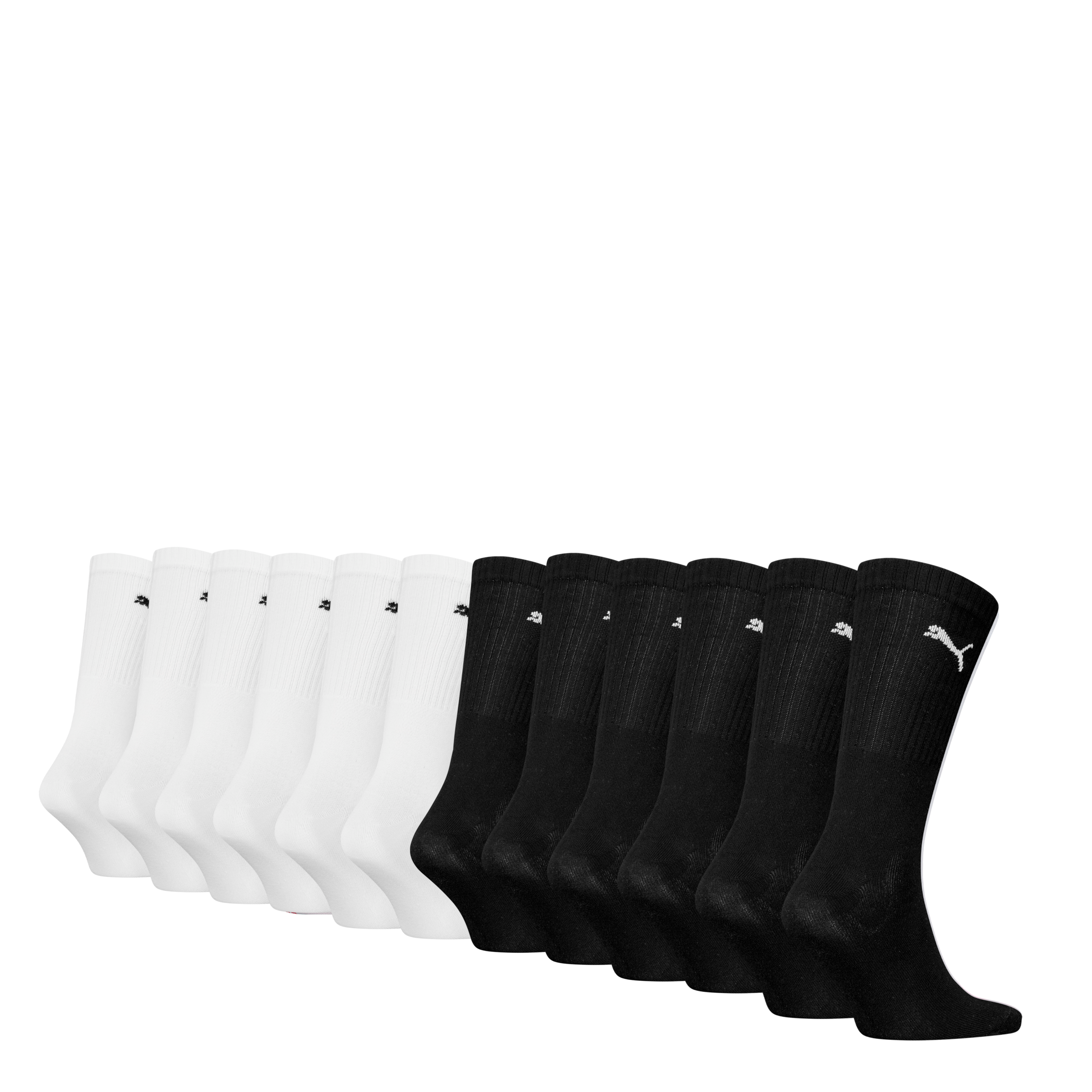 PUMA Socken »PUMA CREW SOCK 12P ECOM«, (12 Paar), Gepolsterte Sohle für Stoßdämpfung und zusätzlichen Komfort