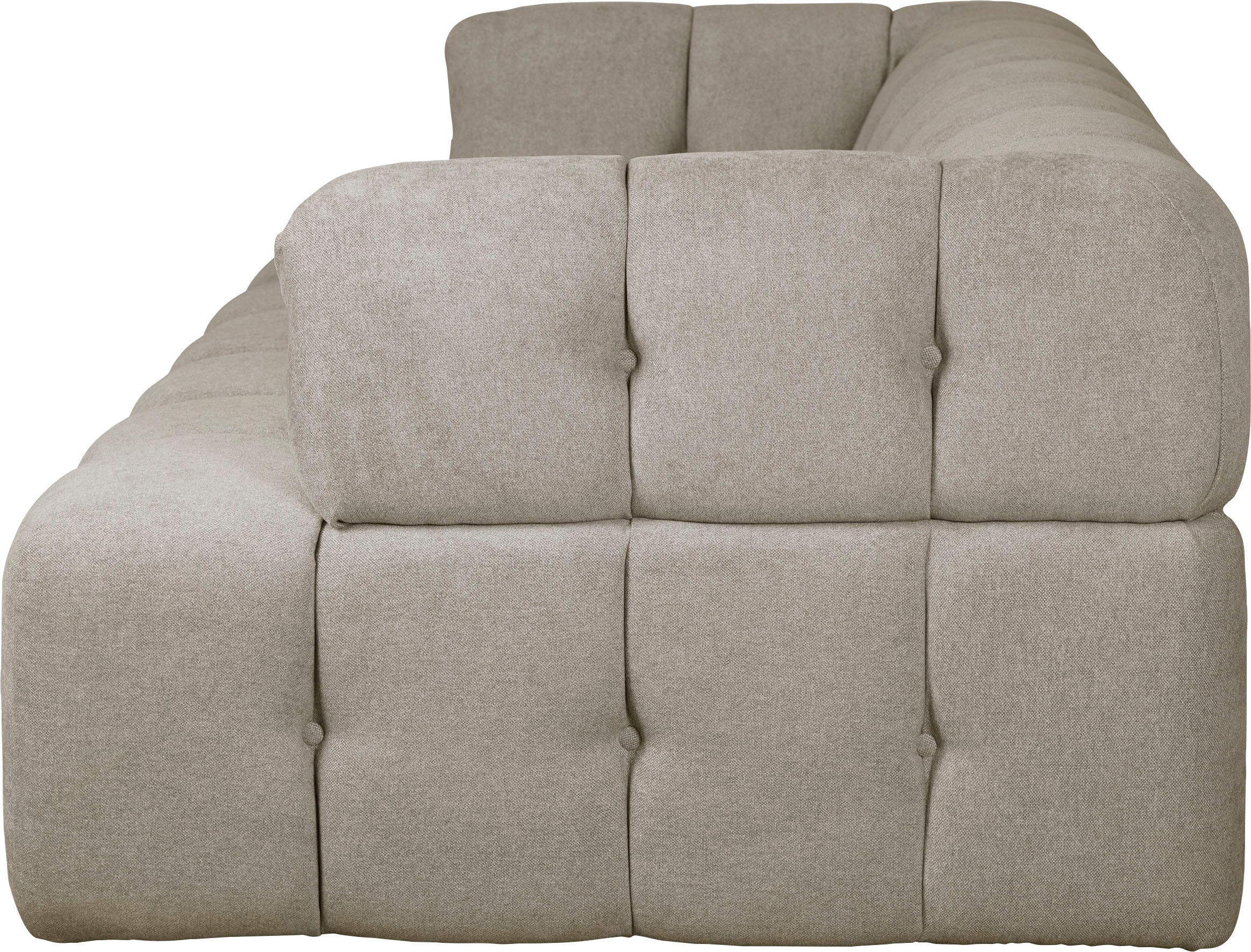 INOSIGN 3-Sitzer »APERIRE B/T/H: 225/100/77 cm«, mit moderner aufwändiger Steppung mit tiefem Einzug, auch hinten