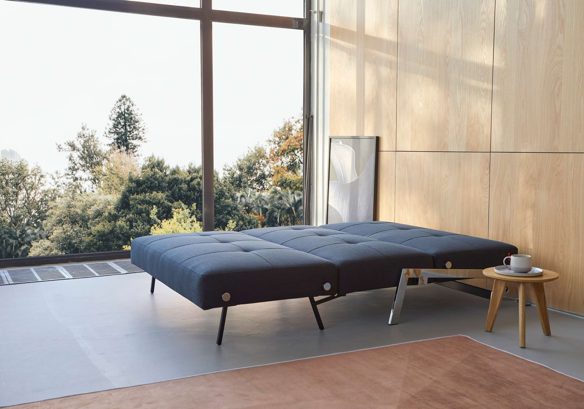 INNOVATION LIVING ™ Schlafsofa »Cubed Klappsofa, hochwertige Schlaffunktion, Design und extra Komfort« Frontauszug, sehr platzsparend, abgewinkelt Sitzen, waagerecht liegen