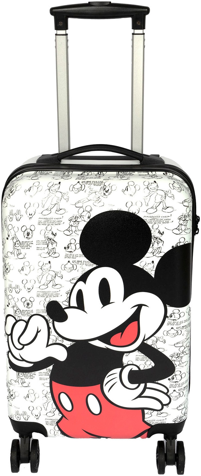 Kinderkoffer »Mickey Mouse, 59 cm«, 4 St. Rollen, mit TSA-Zahlenschloss