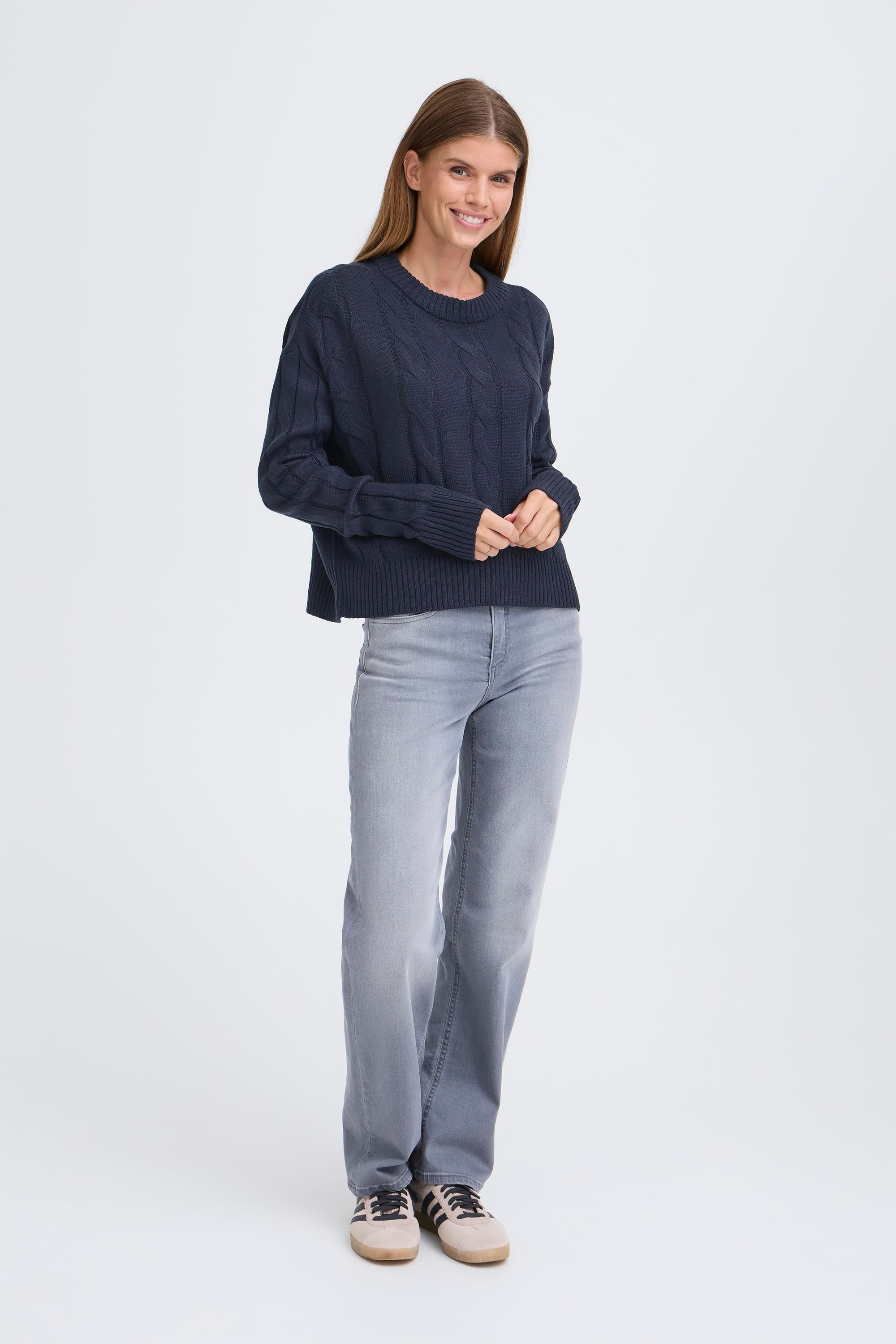 OXMO Strickfleece-Pullover »Strickpullover OXKimni«