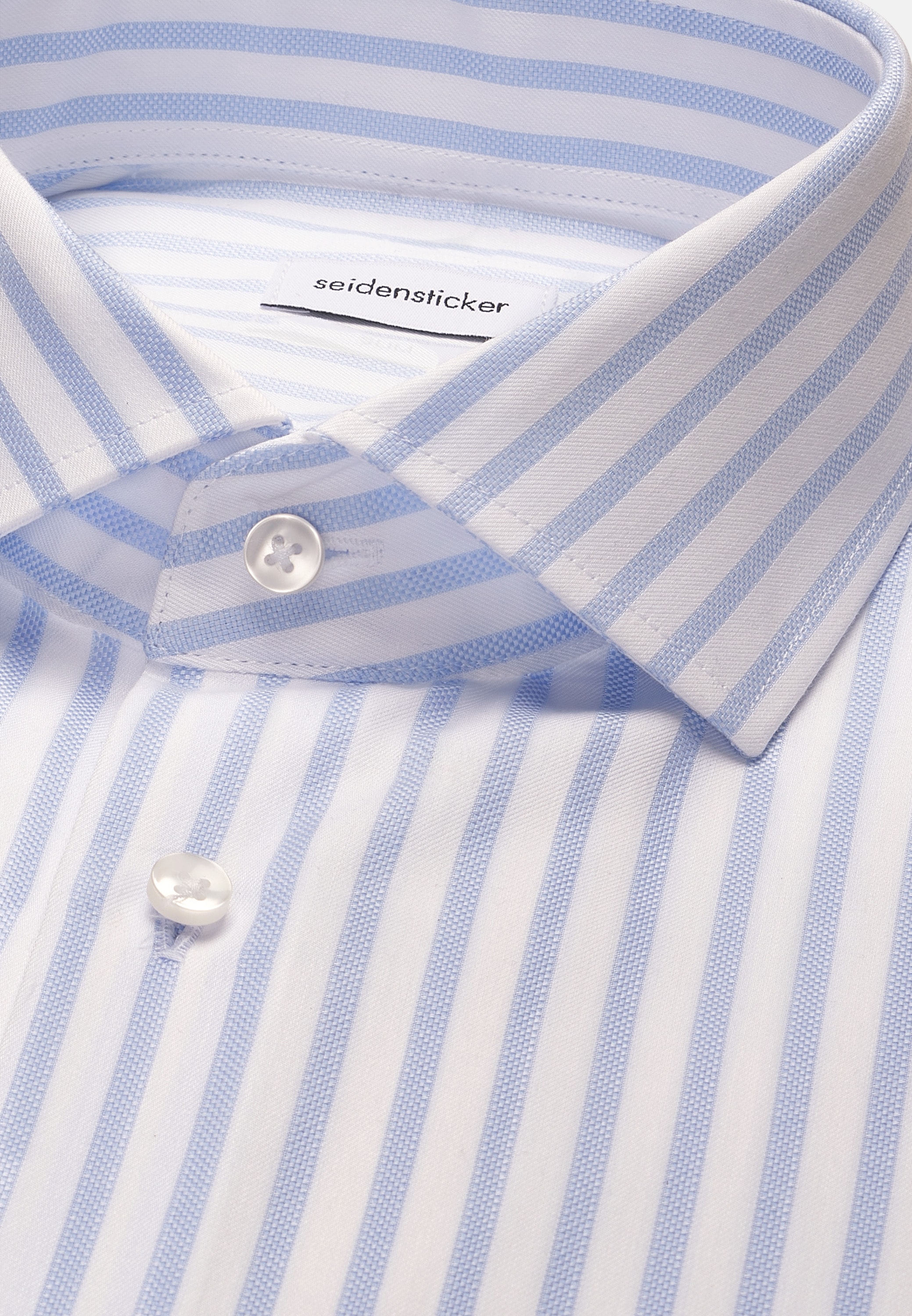 seidensticker Businesshemd »Schwarze Rose« Shaped 1/1 Extra lang Kentkragen Gestreift