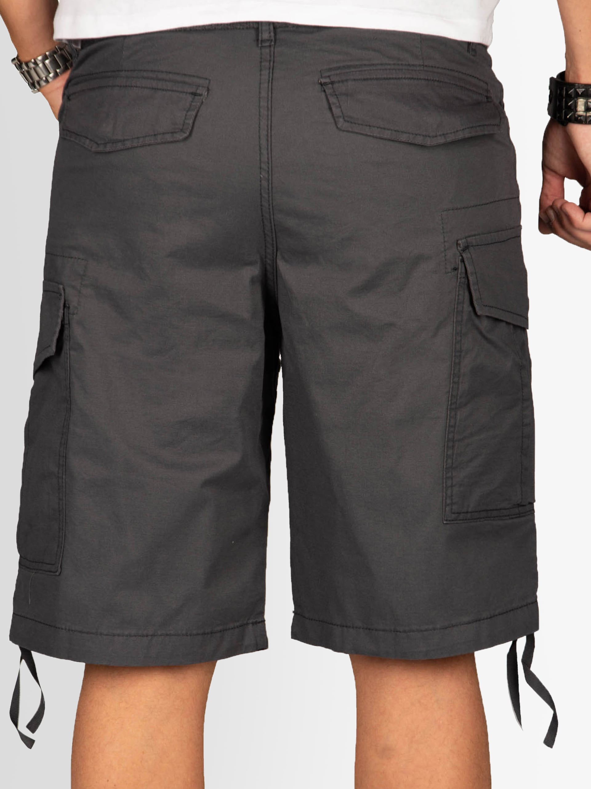 Alessandro Salvarini Cargoshorts »A. Salvarini Herren Designer Cargo Shorts Cargoshorts kurze Hose Gürtel AS133«