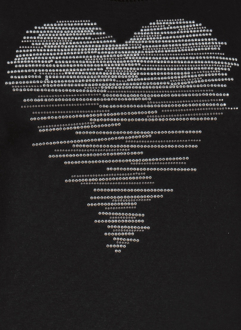 Trigema T-Shirt »TRIGEMA T-Shirt mit glitzerndem Herz-Motiv«, (1 tlg.)