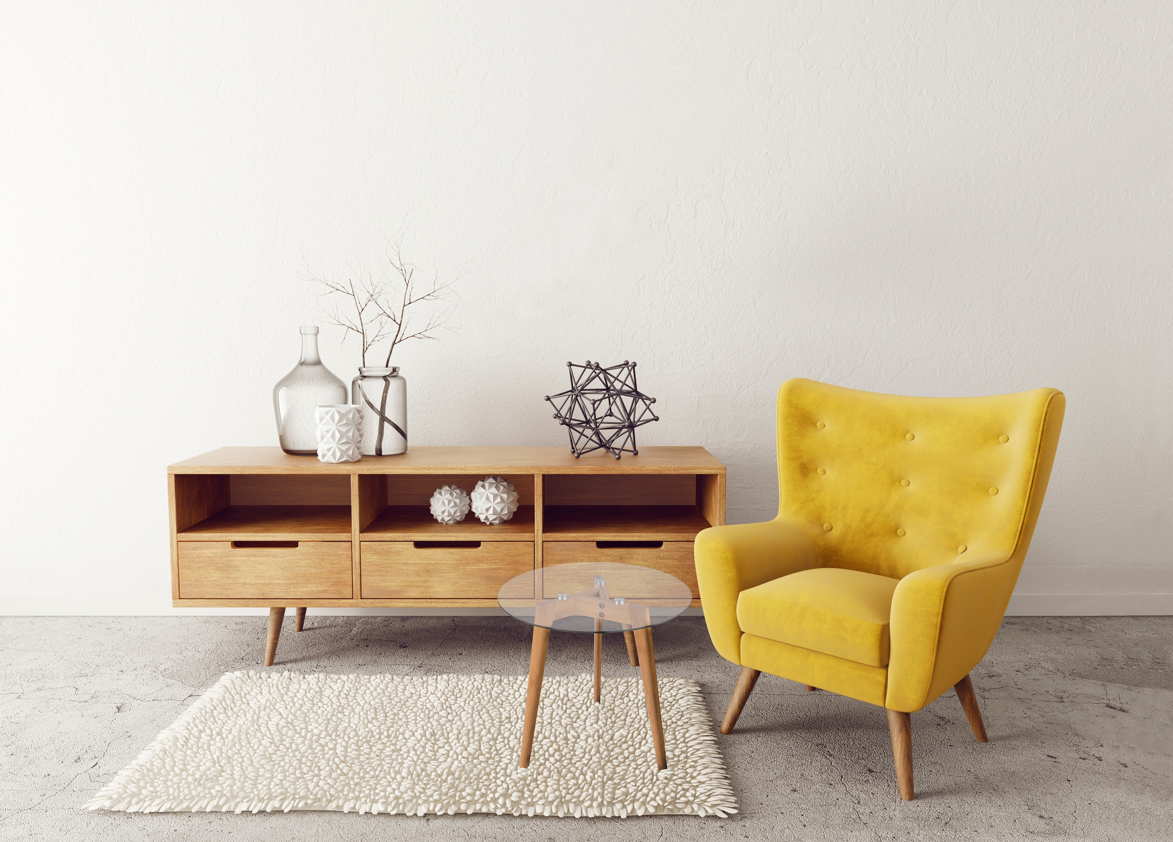 MIRRORS AND MORE Beistelltisch »Charlotta«, (4 St.), Kombination aus Holz und Metall
