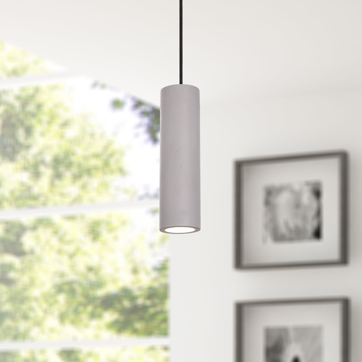 Paco Home Pendelleuchte »TOBI«, 1 flammig, Leuchtmittel GU10 | ohne Leuchtmittel, LED, GU10, Lampe Für Wohnzimmer Esszimmer Küche, Höhenverstellbar