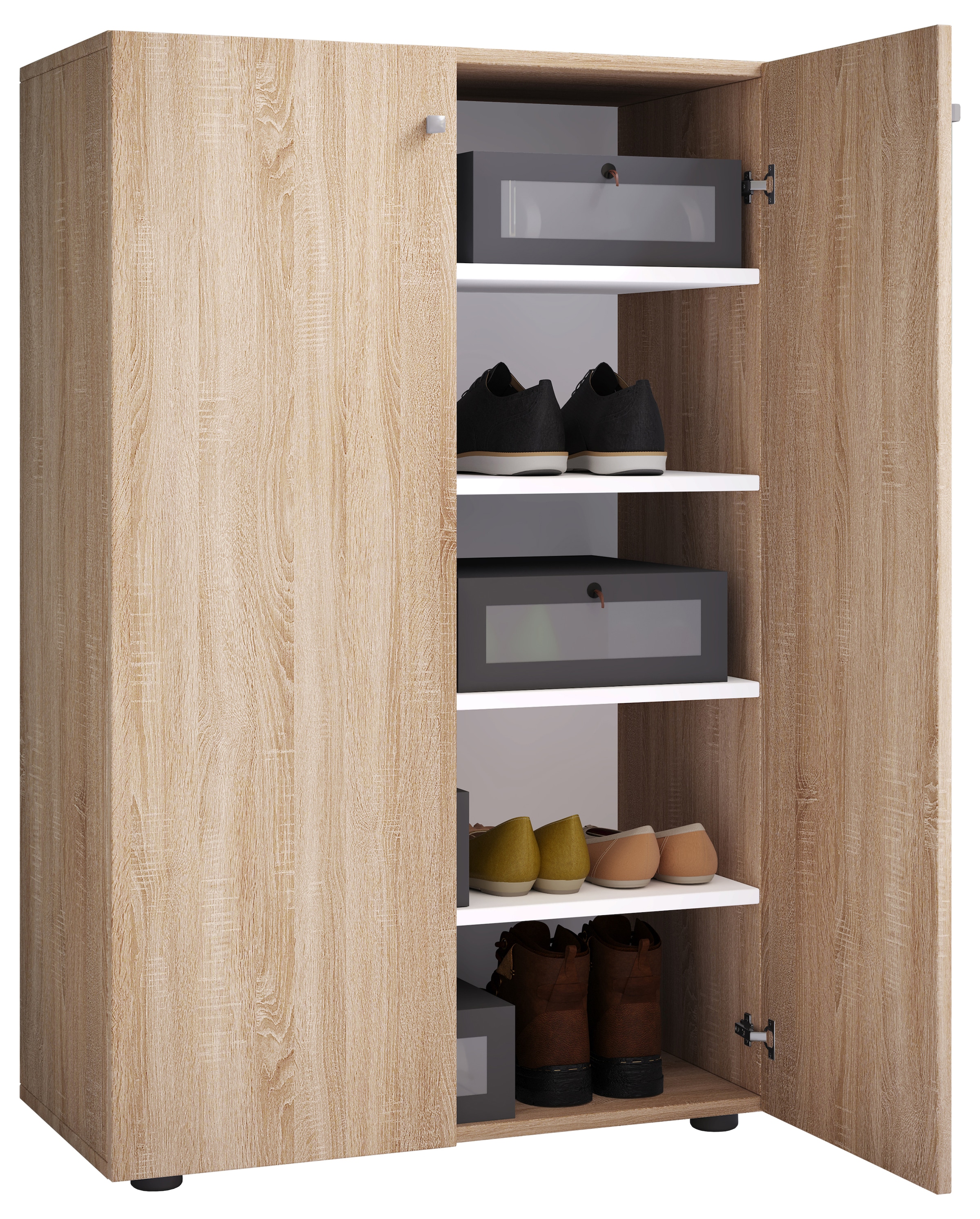 VCM Schuhschrank »XL Holz Großer Schuhschrank Schuhkommode Lona 5« 1 Stk. tlg.