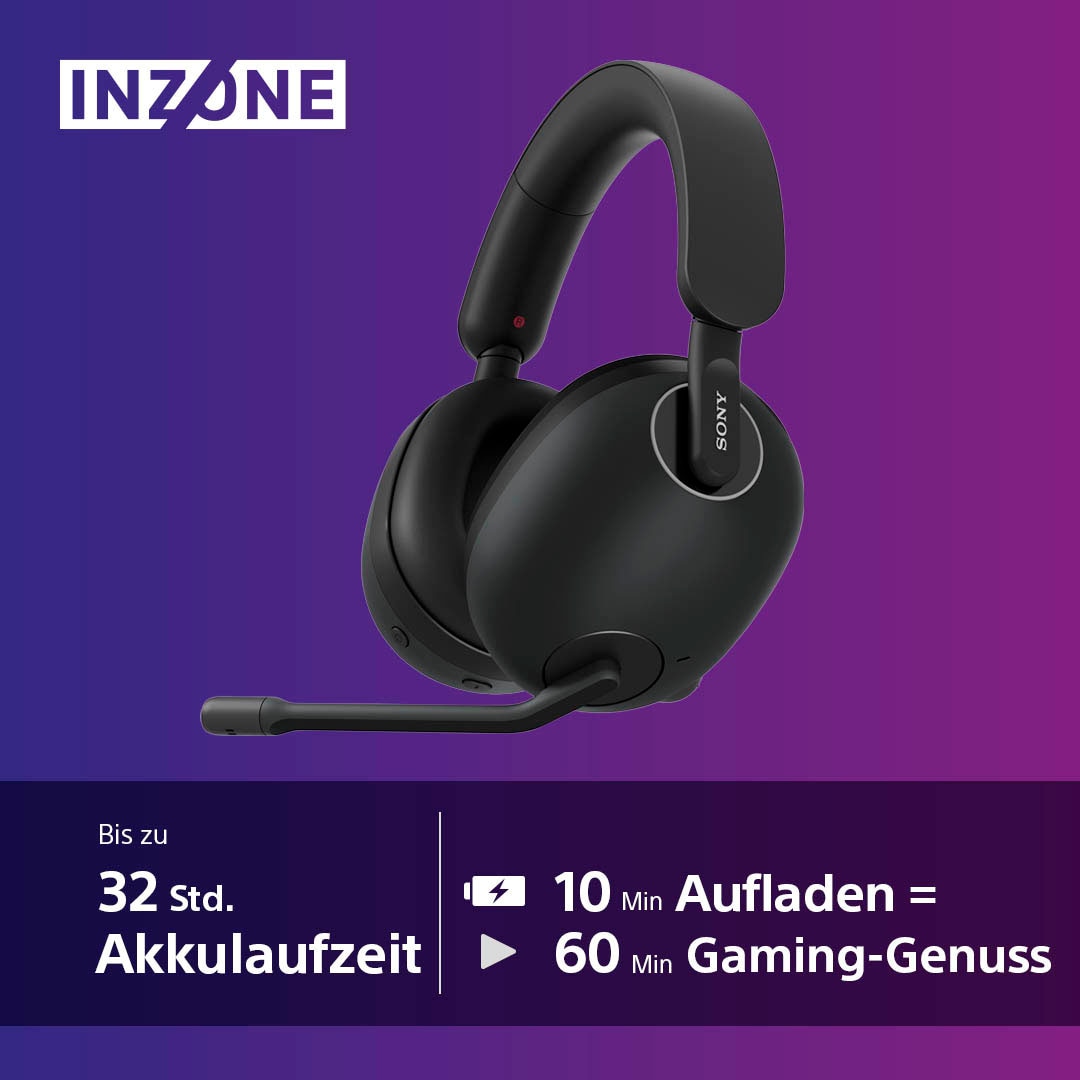 Sony Gaming-Headset »INZONE H9«, Bluetooth-Wireless, Active Noise Cancelling (ANC)-LED Ladestandsanzeige-Quick Attention Modus