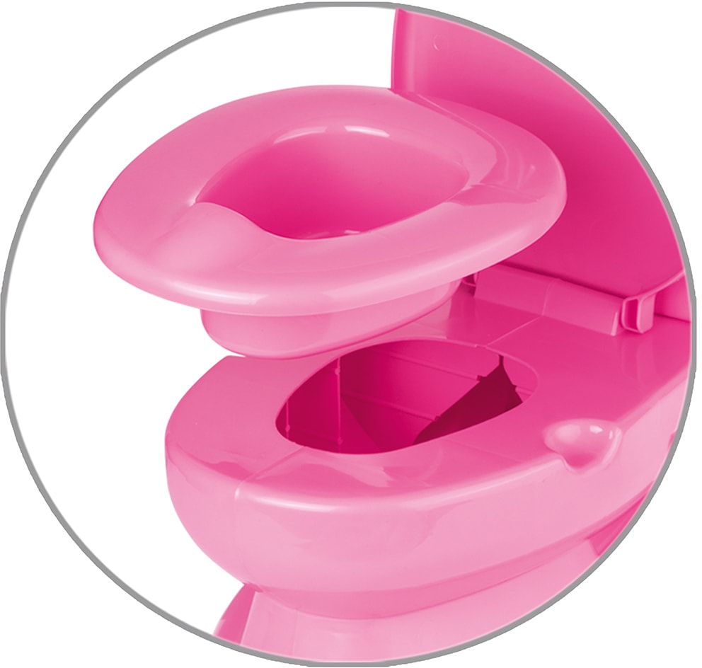 BabyGo Toilettentrainer »Baby Potty, pink«, pädagogoisches Töpfchen