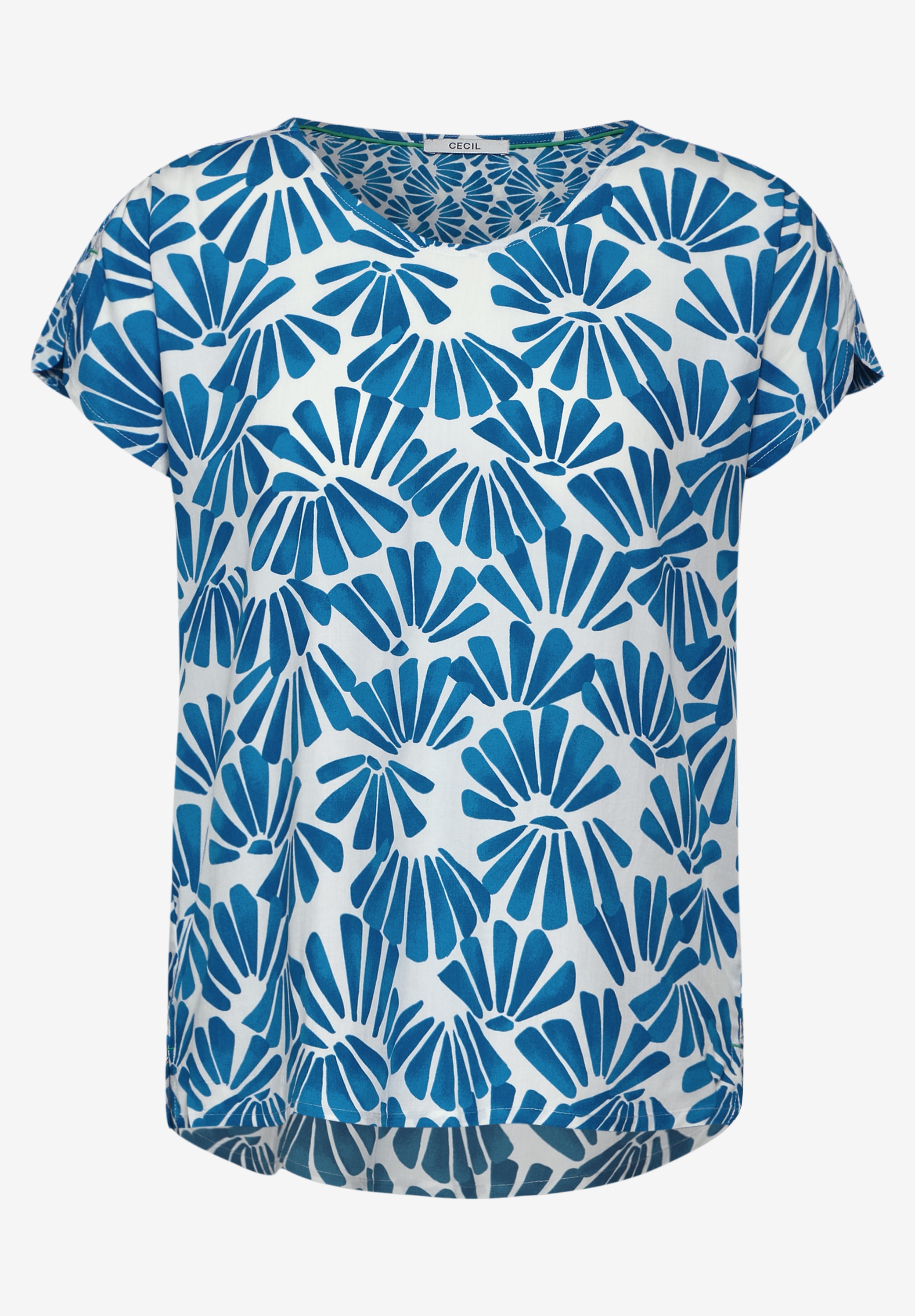 Cecil Kurzarmbluse, mit All-Over Print