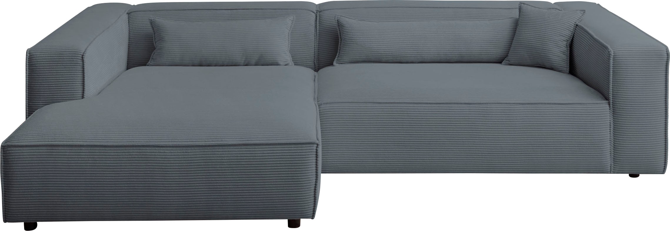LeGer Home by Lena Gercke Ecksofa »PIARA XXL Cord, Big-Sofa, L-Form« wahlweise Ottomane rechts/links, Kedernaht, extra tiefe Sitzfläche