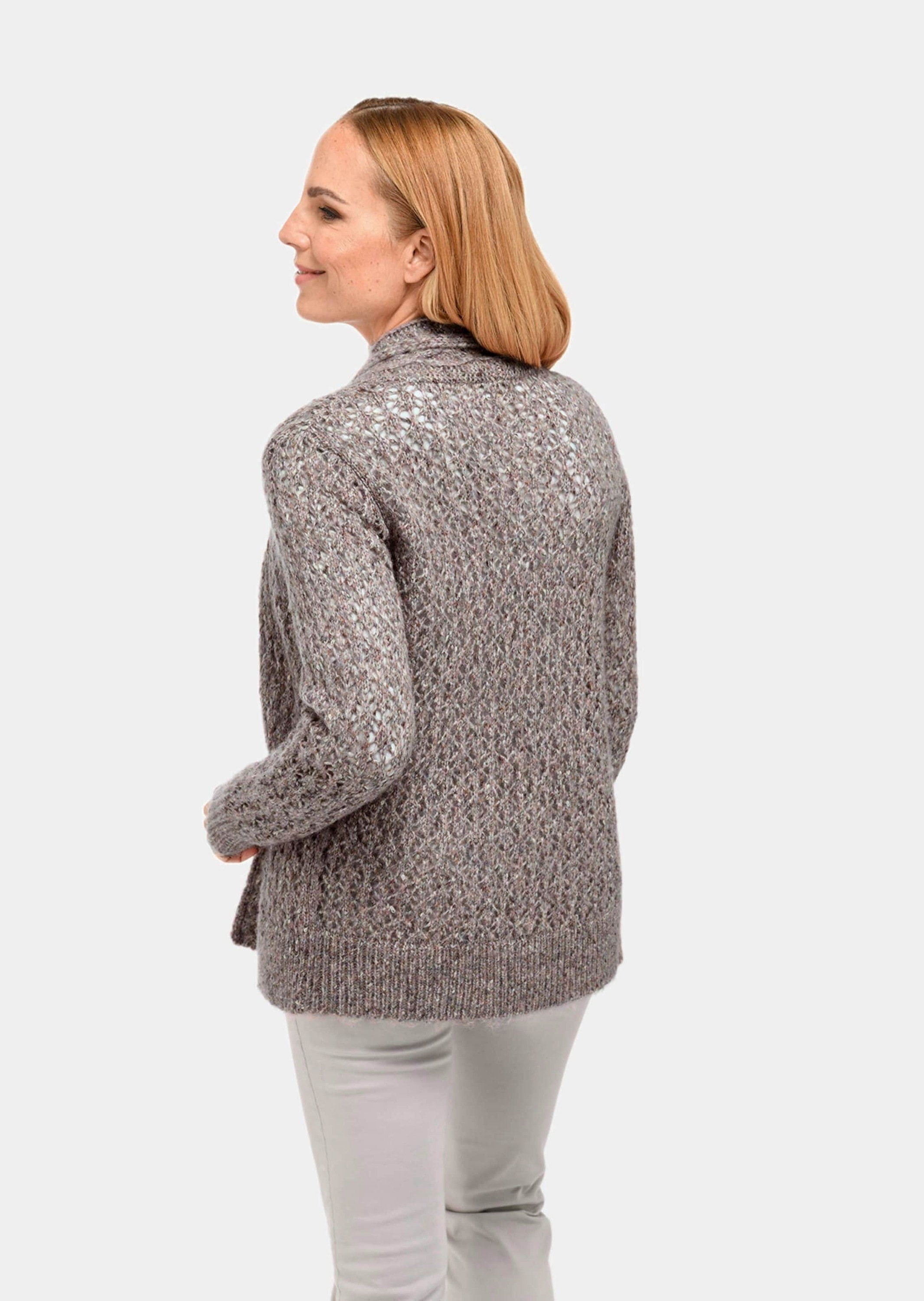 GOLDNER Strickjacke »Kurzgröße Trageangenehme offene Strickjacke«