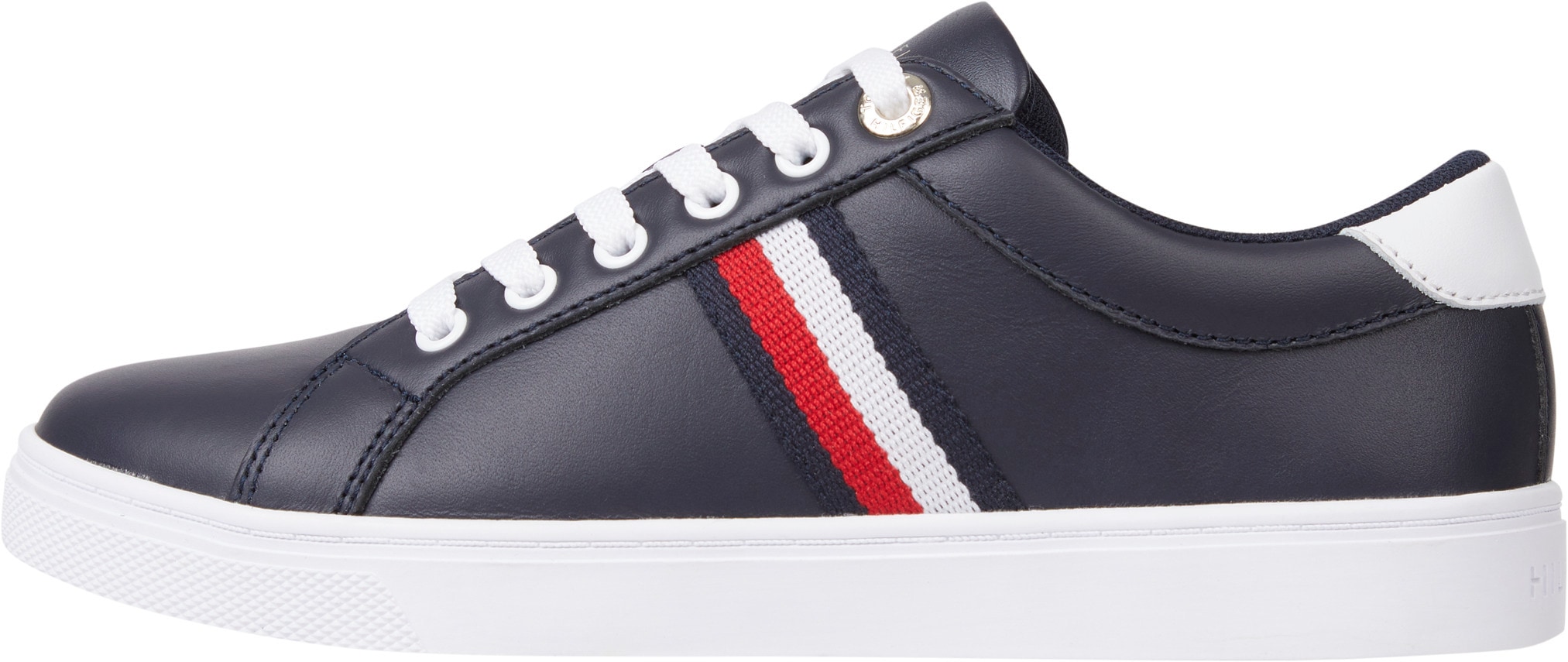 Tommy Hilfiger Sneaker »ESSENTIAL WEBBING CUPSOLE«, ♕ bei seitlichen mit Logo-Streifen