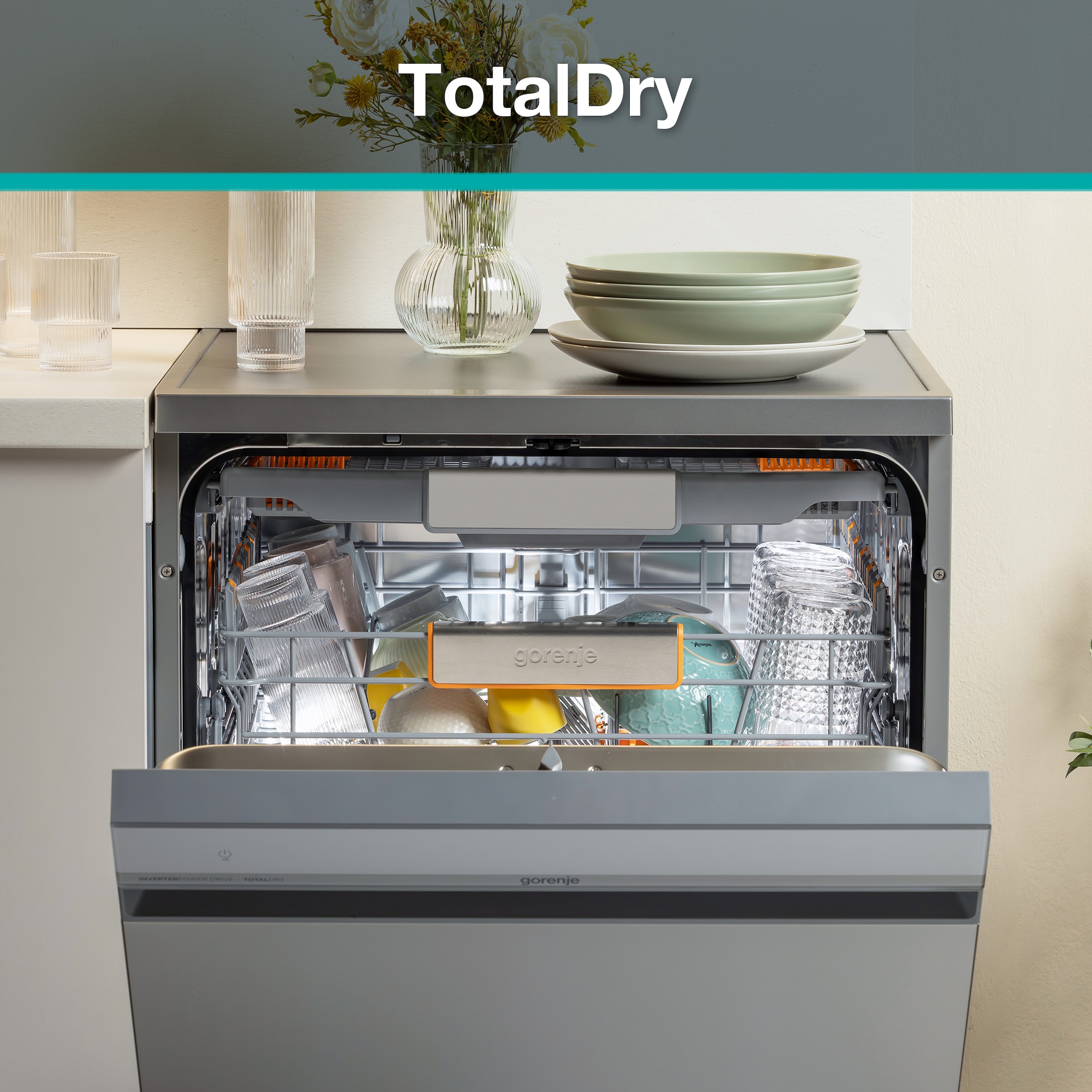 GORENJE teilintegrierbarer Geschirrspüler »GI673C90X« 9,4 l 16 Maßgedecke TotalDry - auto. Türöffnung