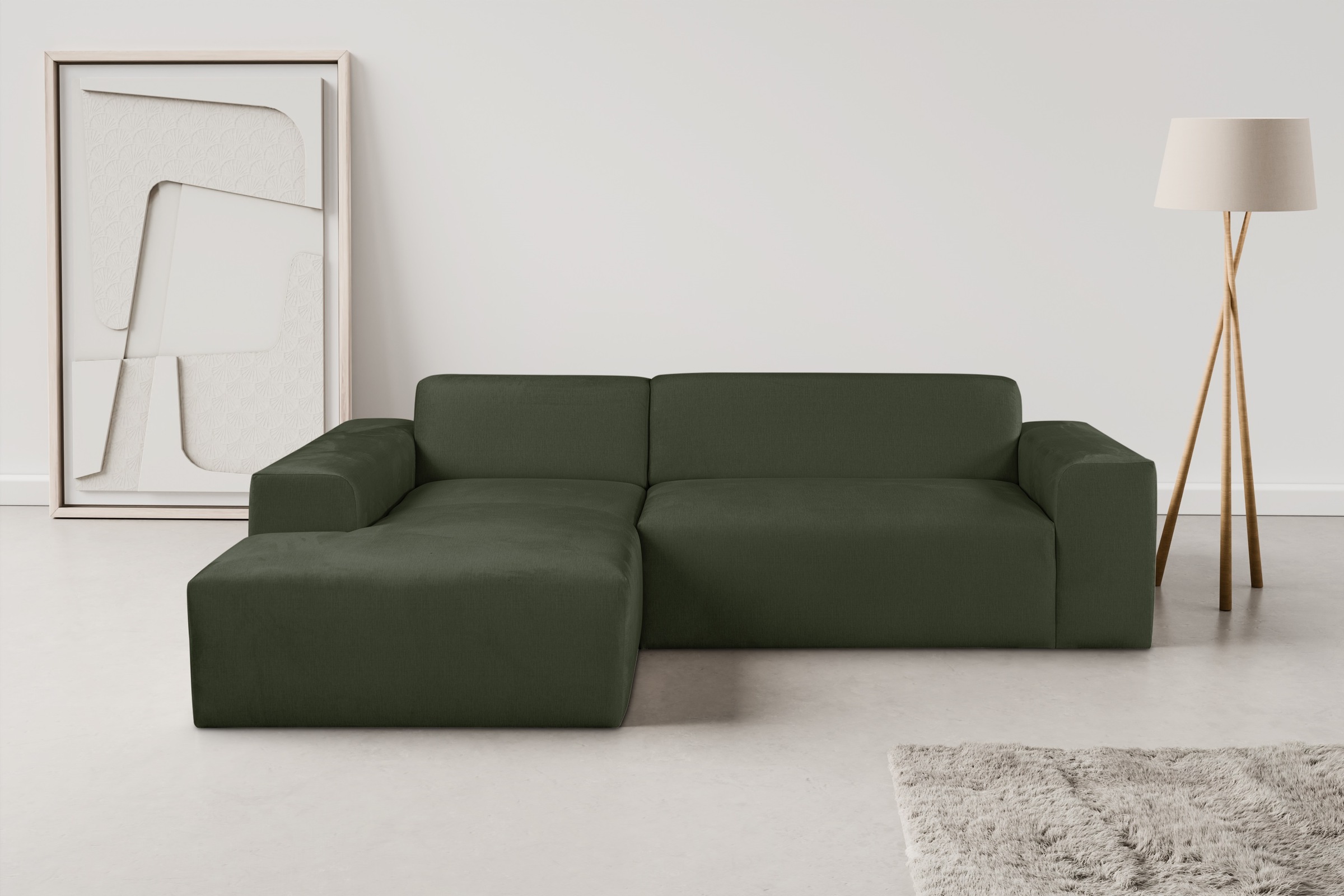 Ecksofa »Zeus-L«, Curvy Trend Ecksofa mit urbaner Optik