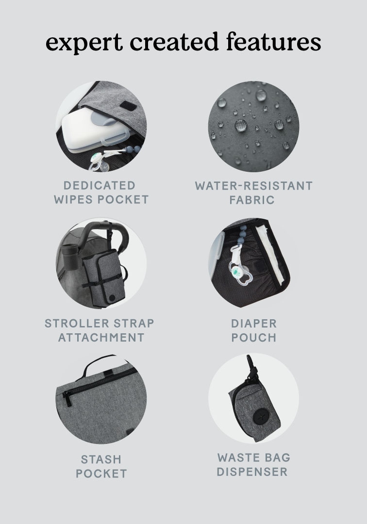 HUGGIES babywear Wickeltasche, mit abtrennbarer Wickelunterlage, ohne abgebildete Accessories