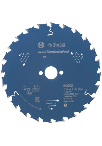 Bosch Professional Kreissägeblatt »Expert for Construct Wood«, 160 x 20 x 2,0 mm, 24 kaufen