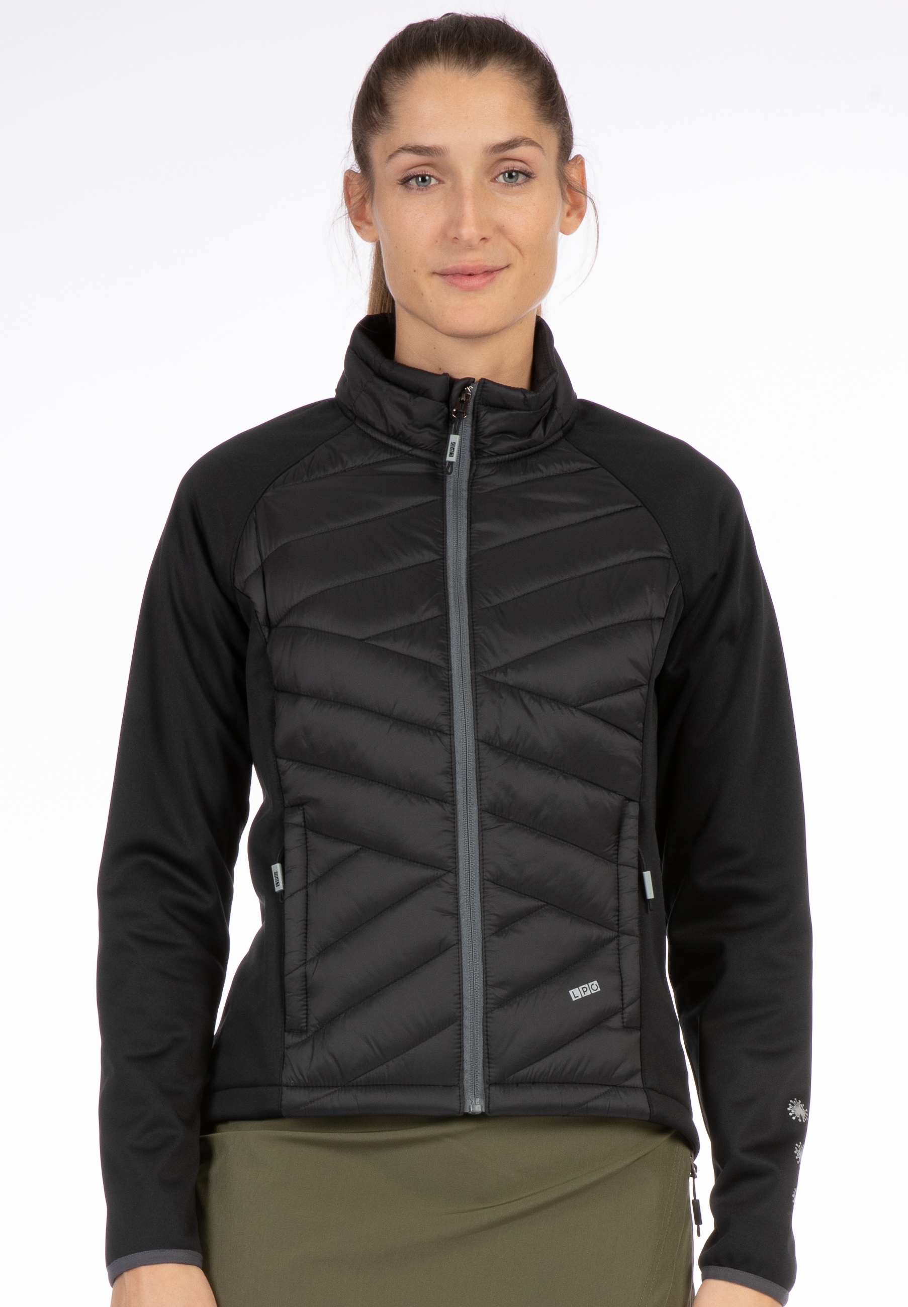 LPO Fleecejacke »EDINA II WOMEN«, weiche Hybrid-Fleecejacke in traditioneller Optik