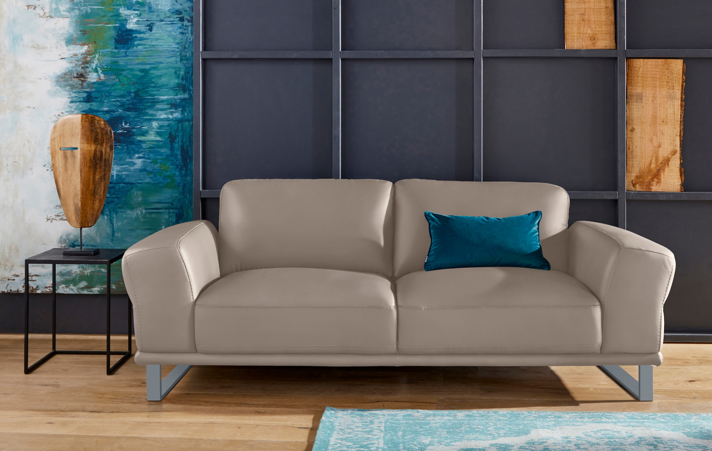 W.SCHILLIG 2,5-Sitzer »montanaa« mit Metallkufen in Silber matt, Breite 212 cm