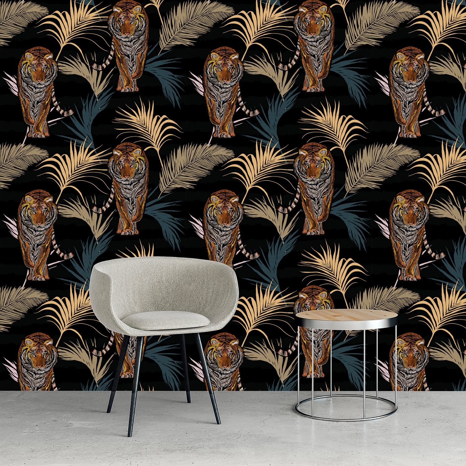 queence Vinyltapete »Libby« Motiv | bedruckt | botanisch | geblümt | gemustert | natürlich glatt 90x250cm, selbstklebend, kinderleichte Anbringung, , Sticker