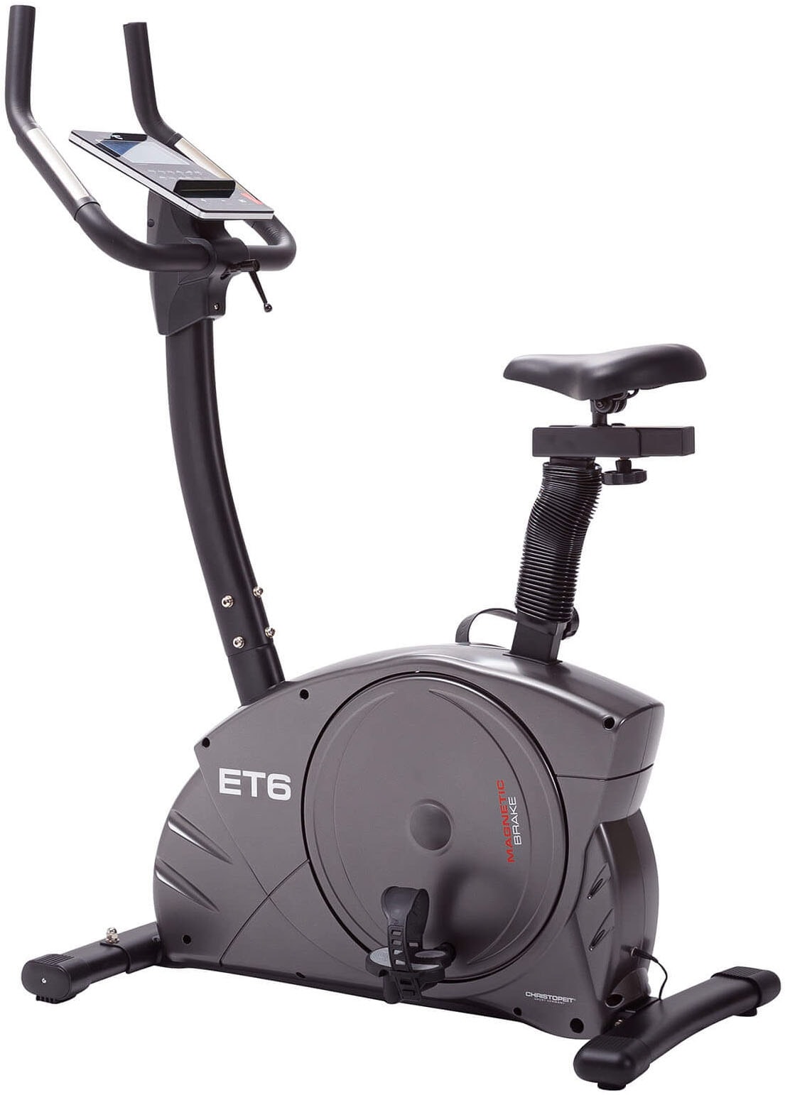 Christopeit Sport , Ergometer »ET 6« 150 kg max. Benutzergewicht, Fahrrad, 24 Widerstandsstufen, anthrazit/schwarz, Ergometer