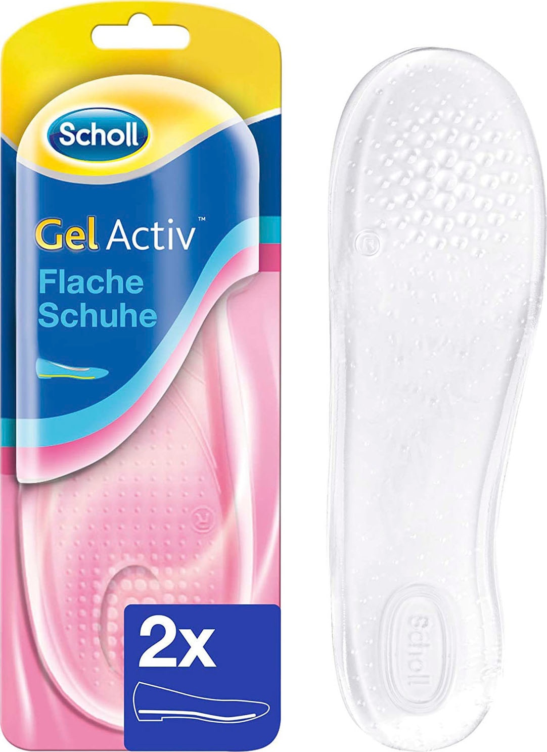 Scholl Einlegesohlen »GelActiv für flache, schmale Schuhe«, Für flache, schmale Schuhe