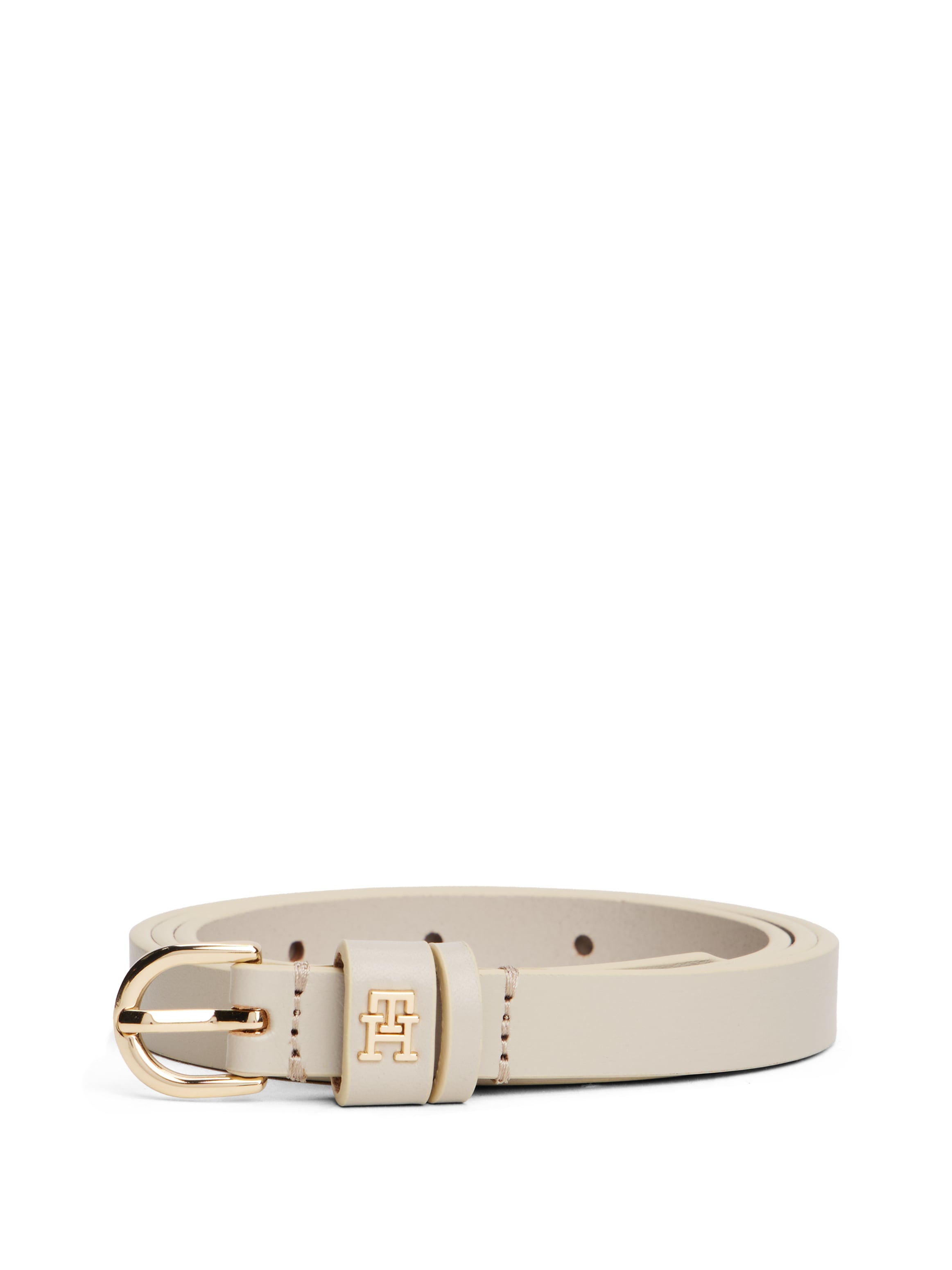 Tommy Hilfiger Ledergürtel »ESSENTIAL EFFORTLESS GOLD«, 1,5 cm breit, ovale Einfachdornschließe, Damengürtel