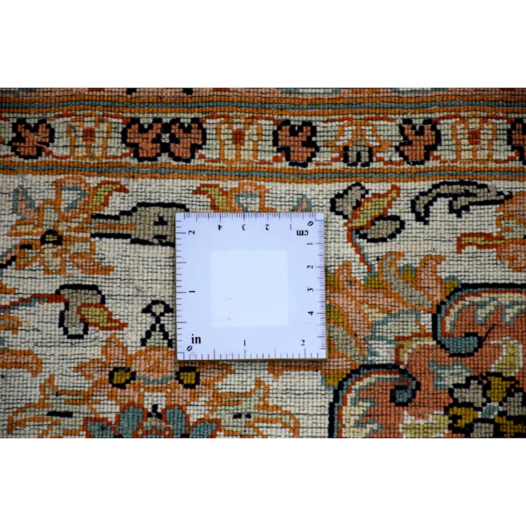 Kayoom Seidenteppich »Kashan 4875«, rechteckig, Einzelstück mit Zertifikat, Wohnzimmer
