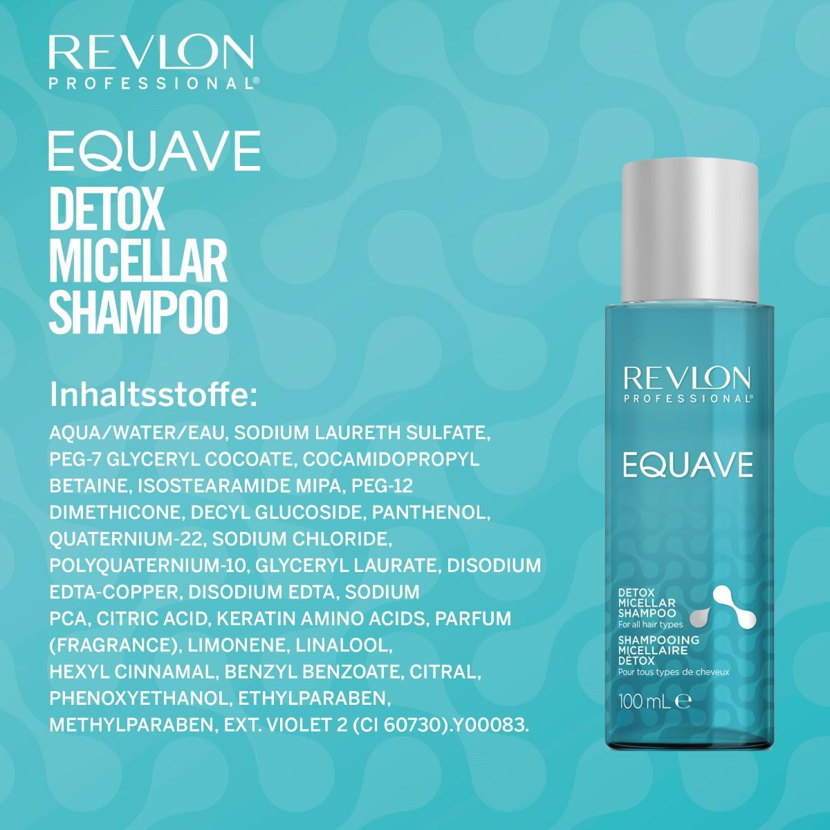 REVLON PROFESSIONAL Haarshampoo »Haarshampoo Equave Detox Micellar Shampoo, Alle Haartypen 100 ml«