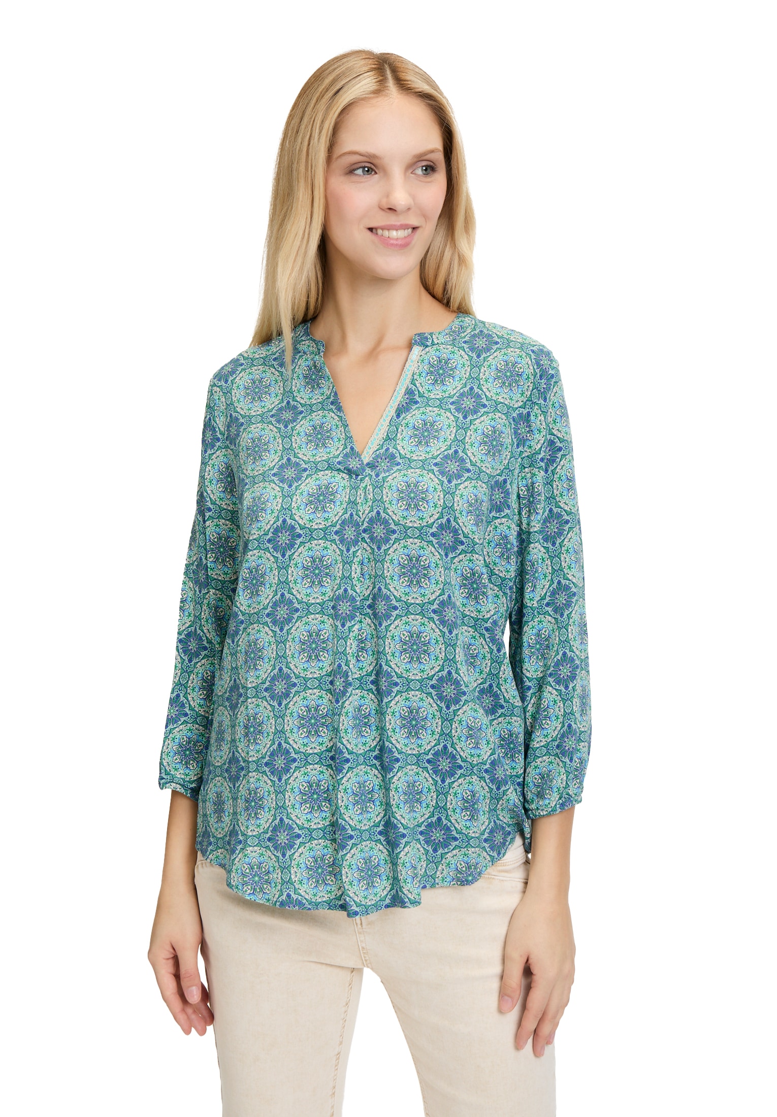 Cartoon Klassische Bluse »Casual-Bluse mit Muster«