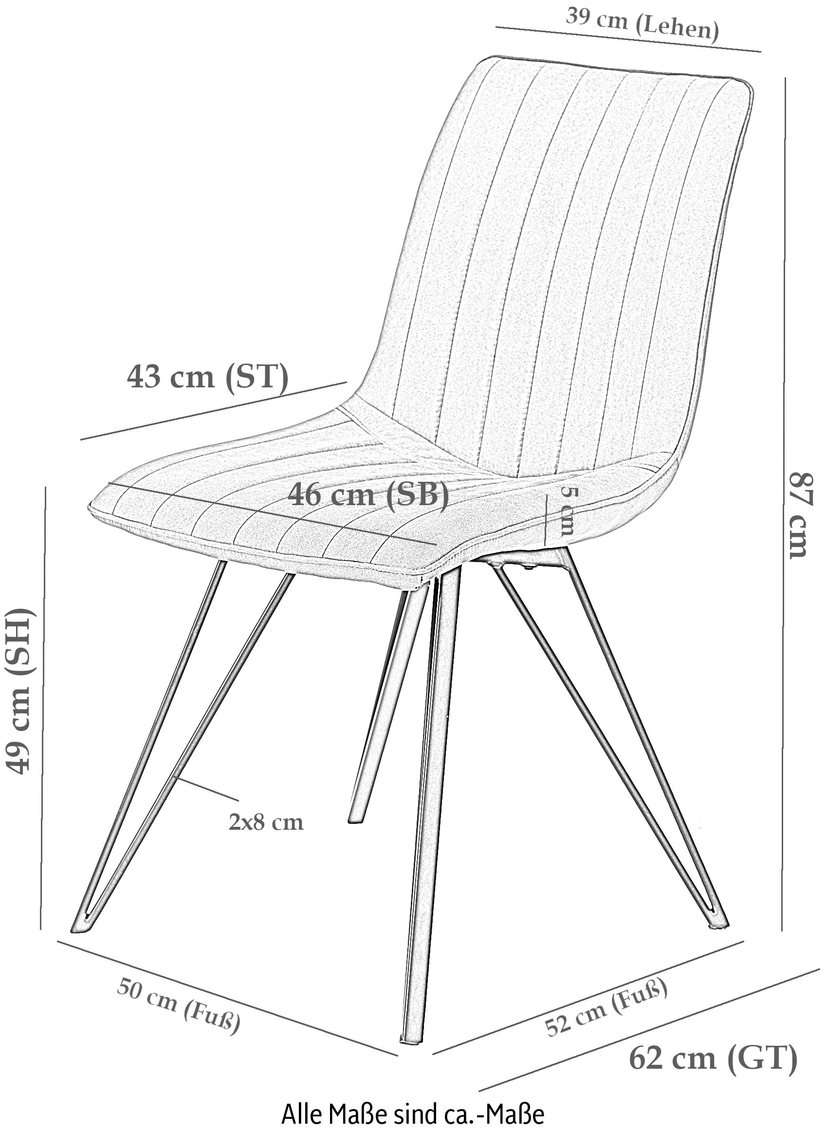 HELA 4-Fußstuhl, (Set), 4 St., bequemer Schalensitz bequem kaufen