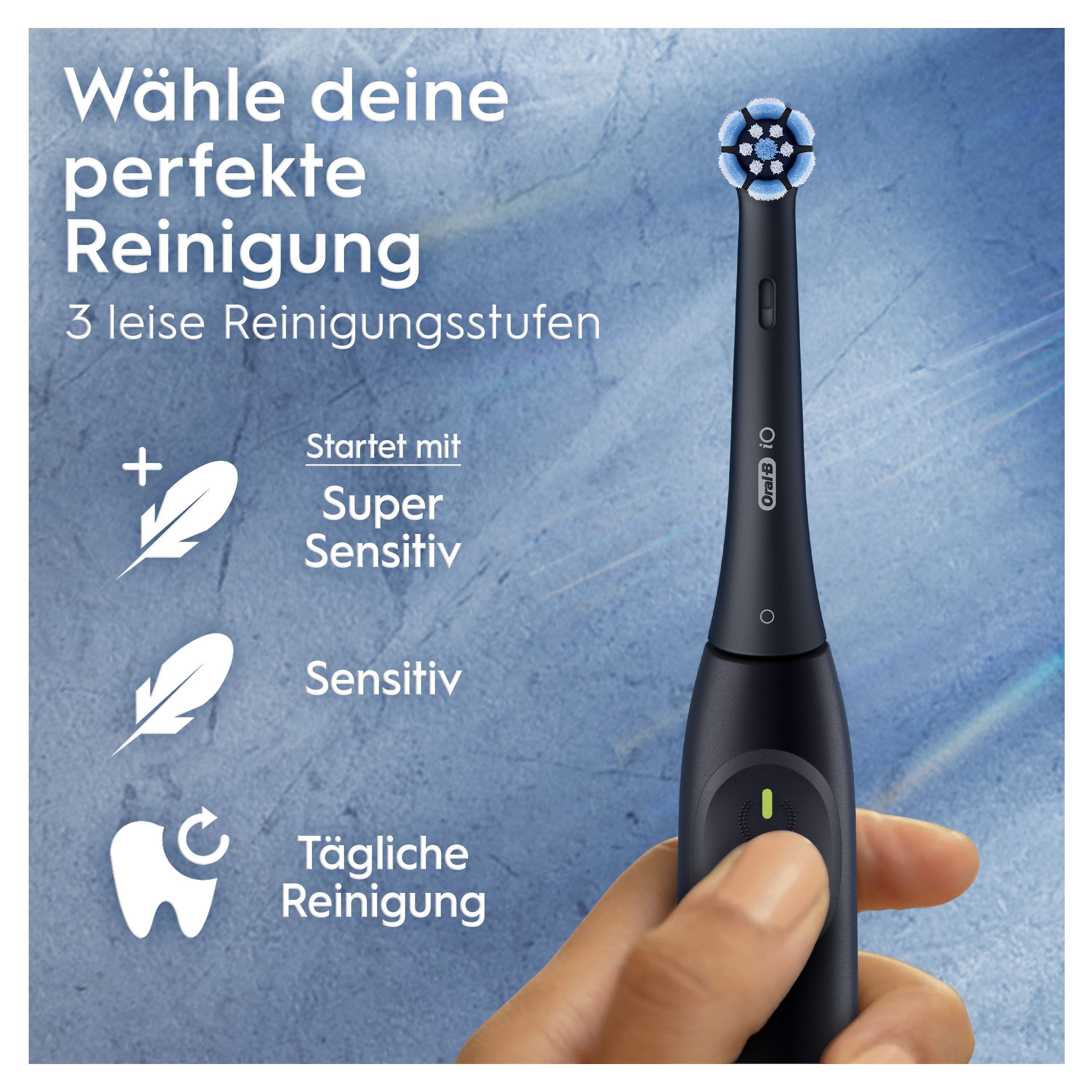 Oral-B Elektrische Zahnbürste »iO Series 2«, 2 St. Aufsteckbürsten, für die sanfte Reinigung, mit 2. Handstück