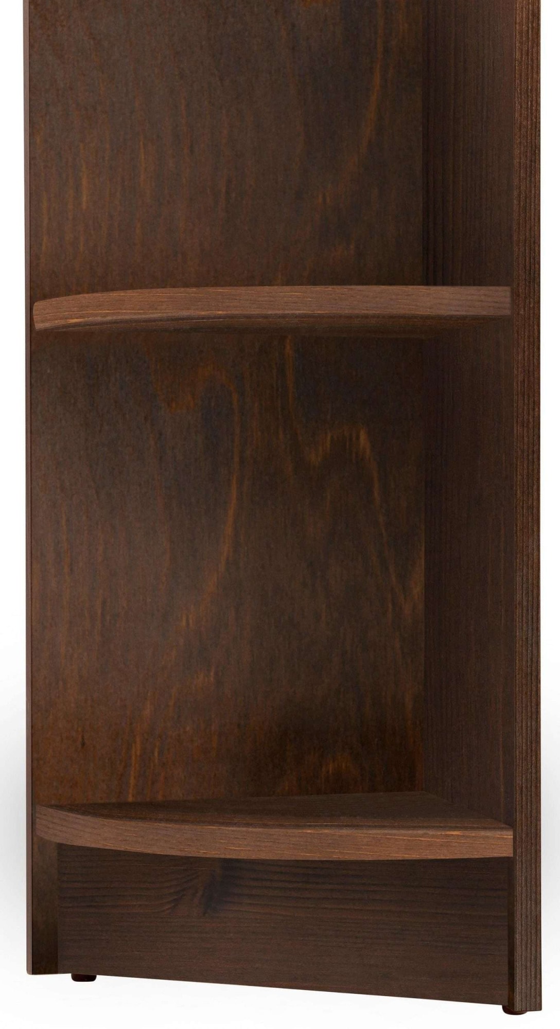 OTTO home Bibliothek »Soeren - 7-tlg. Set: mit 1 Regal B 80 cm., 1 Regal B 40 cm, 1 Eckregal« Set, 7 Stk. tlg. Inkl. 1 Vitrine,2 gerundeten Abschlussregalen und 1 Holzleiter,H220 cm
