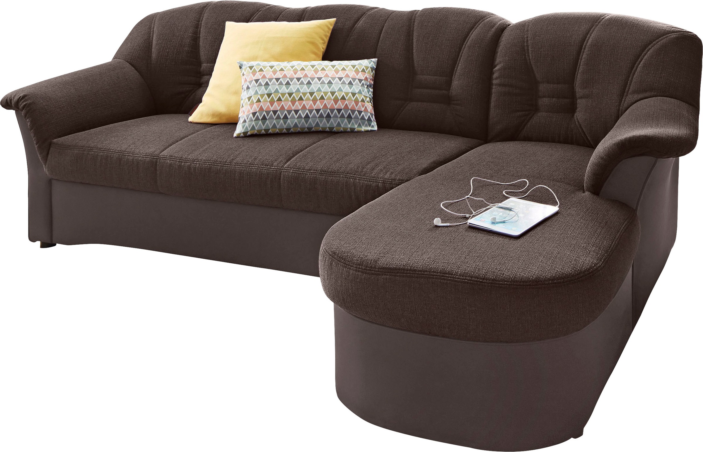 DOMO collection Ecksofa »Elva«, wahlweise mit Bettfunktion und Federkern kaufen