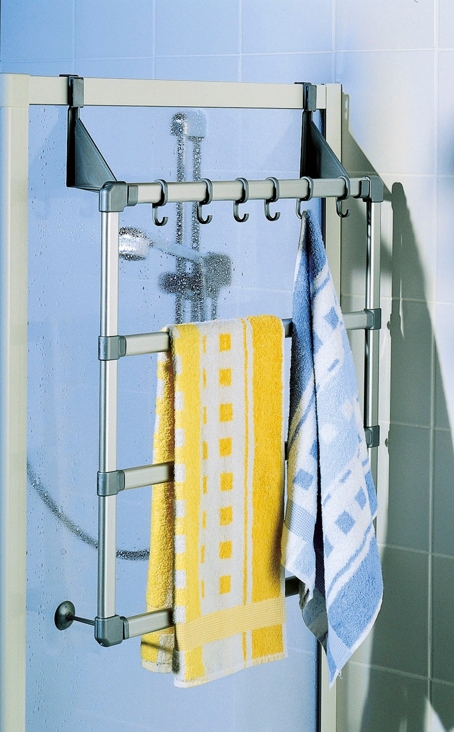 Ruco Handtuchhalter »für Tür,  Duschkabine und Wand« Handtuchstange, Ohne Bohren, Duschkabinentrockner, Made in Germany